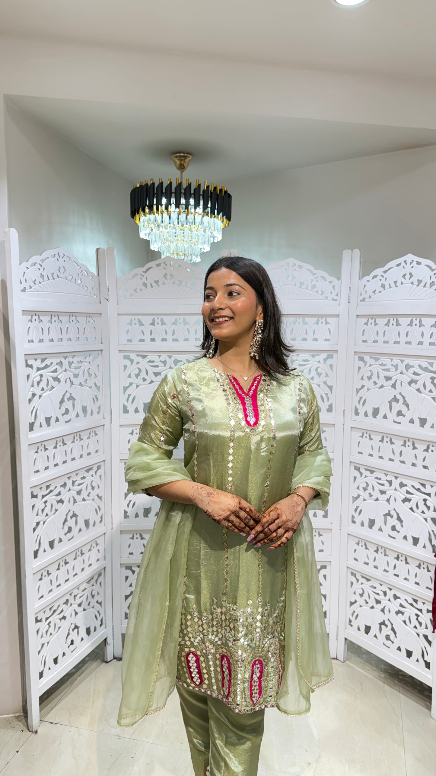 Kurti pant with duppata