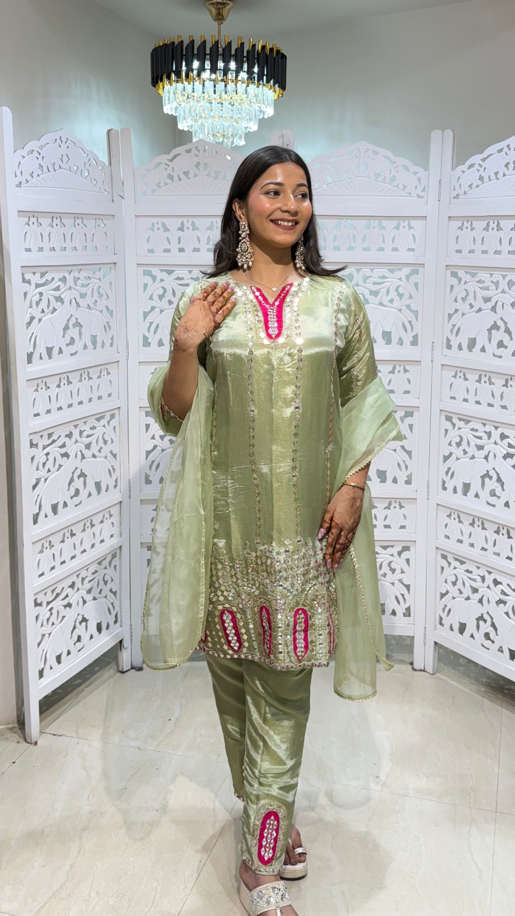 Kurti pant with duppata
