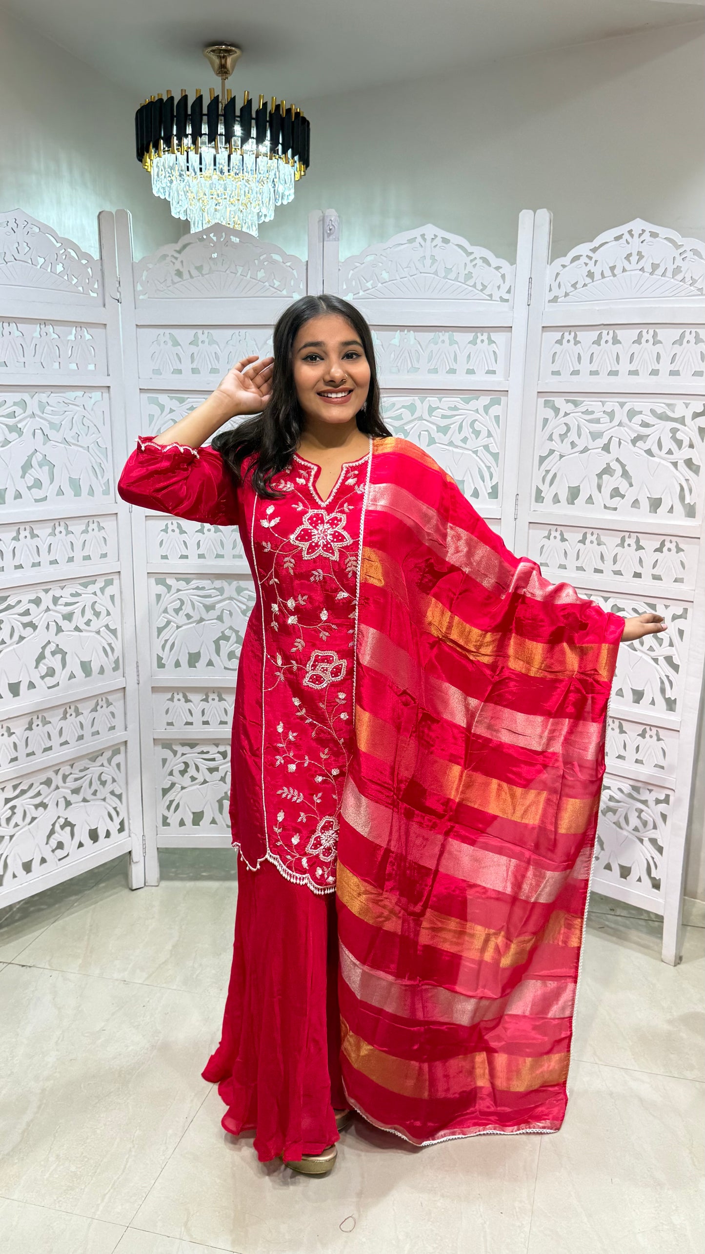 kurti plazo duppata