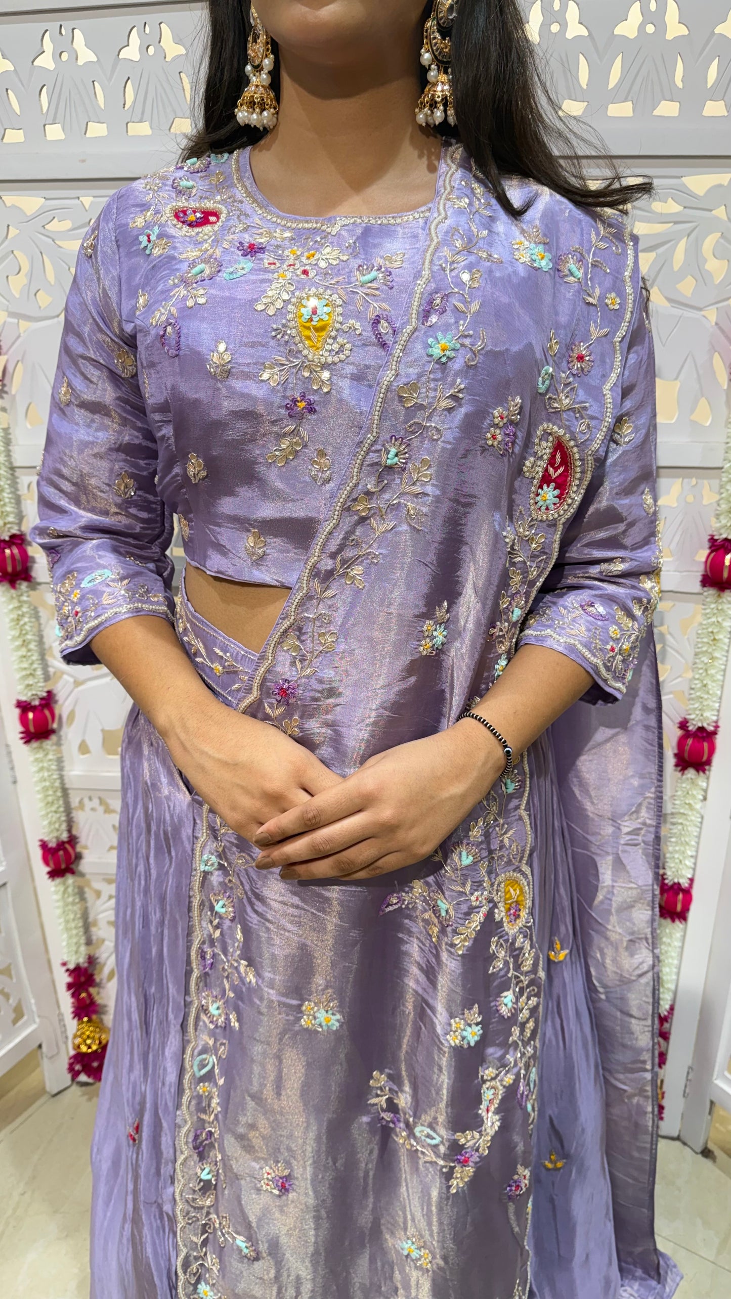 Drape lehenga