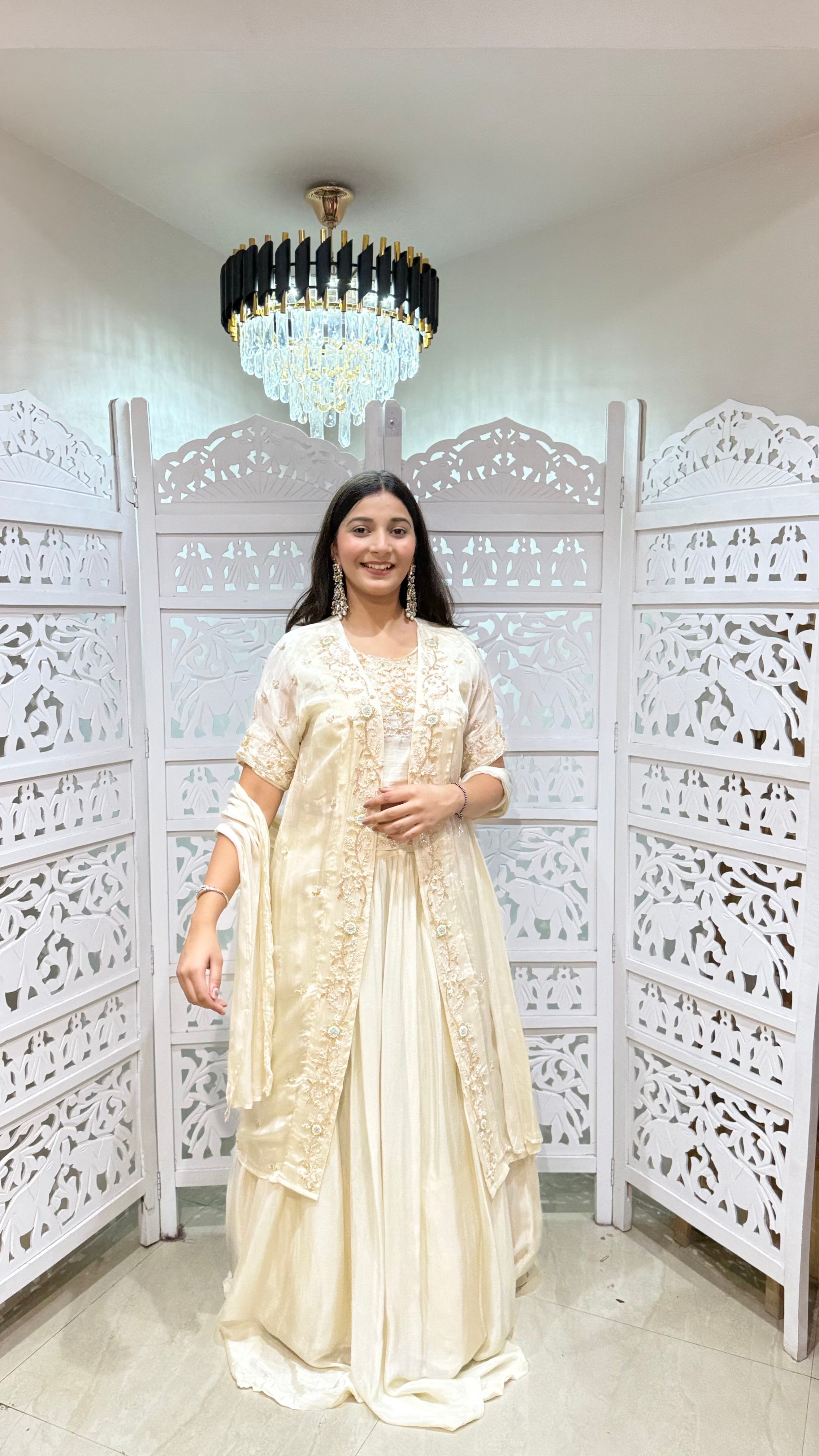 Crop top jacket with shrug