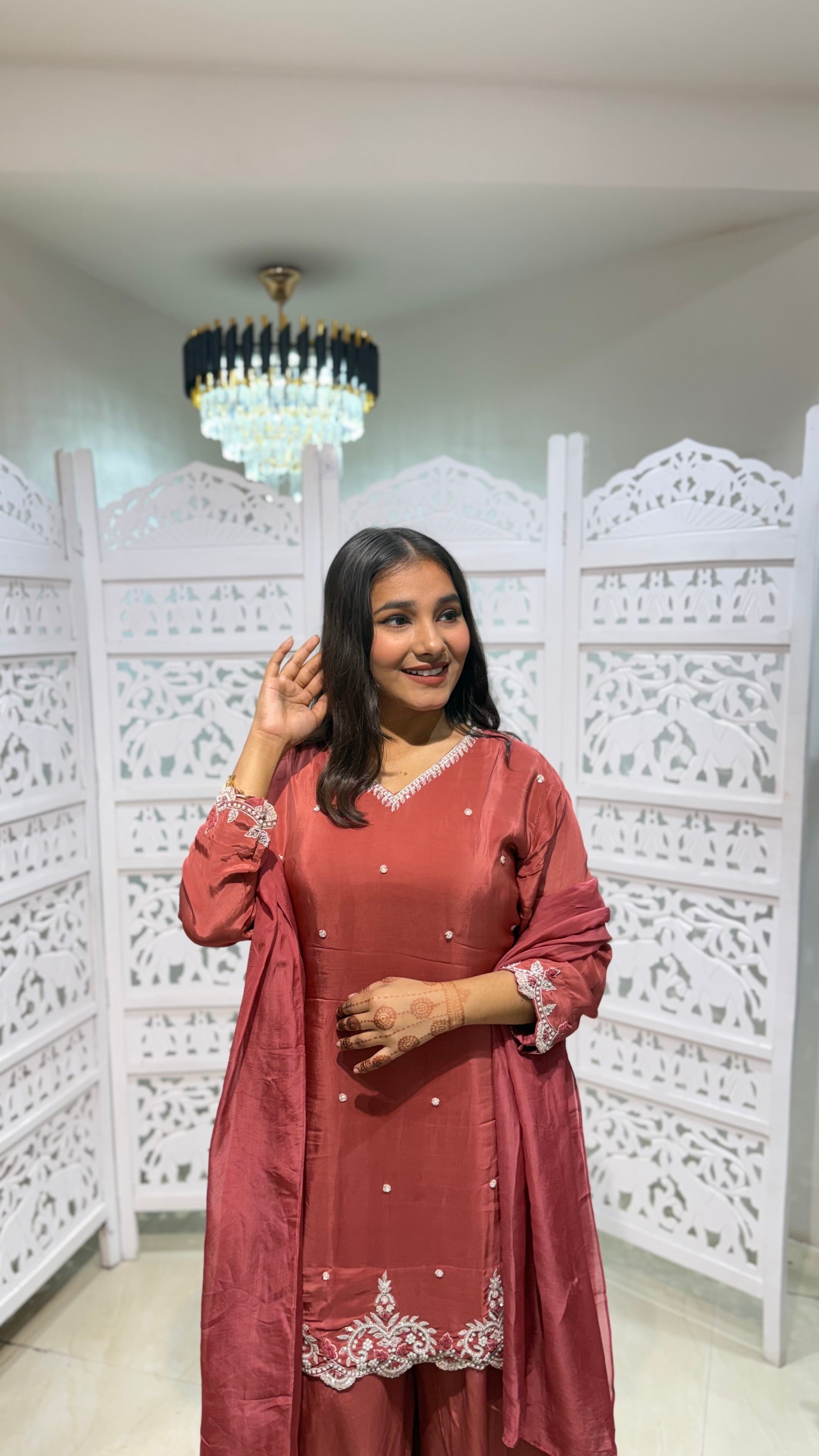 Three piece indowestern