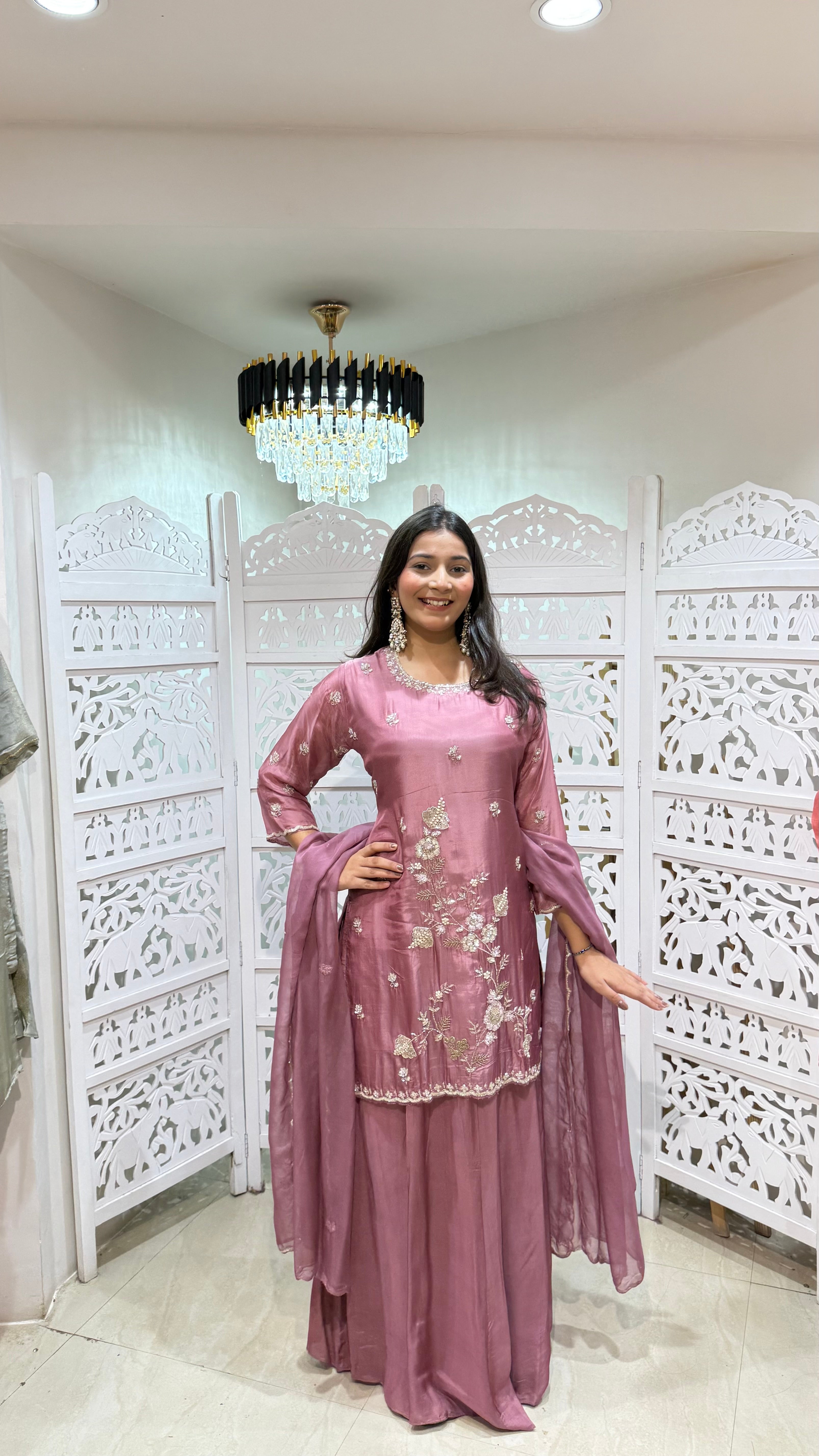 Kurti skirt with duppata