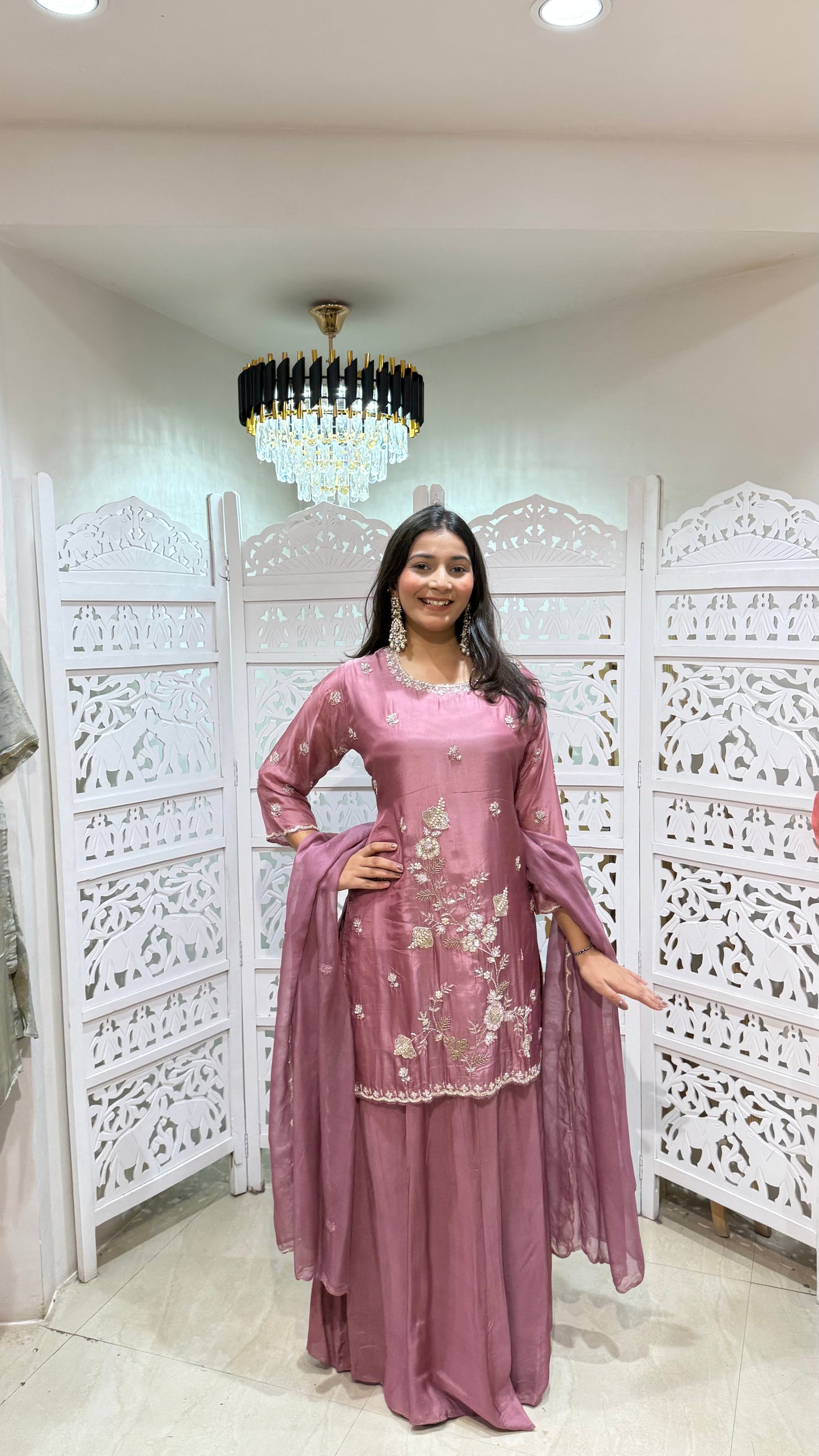 Kurti skirt with duppata