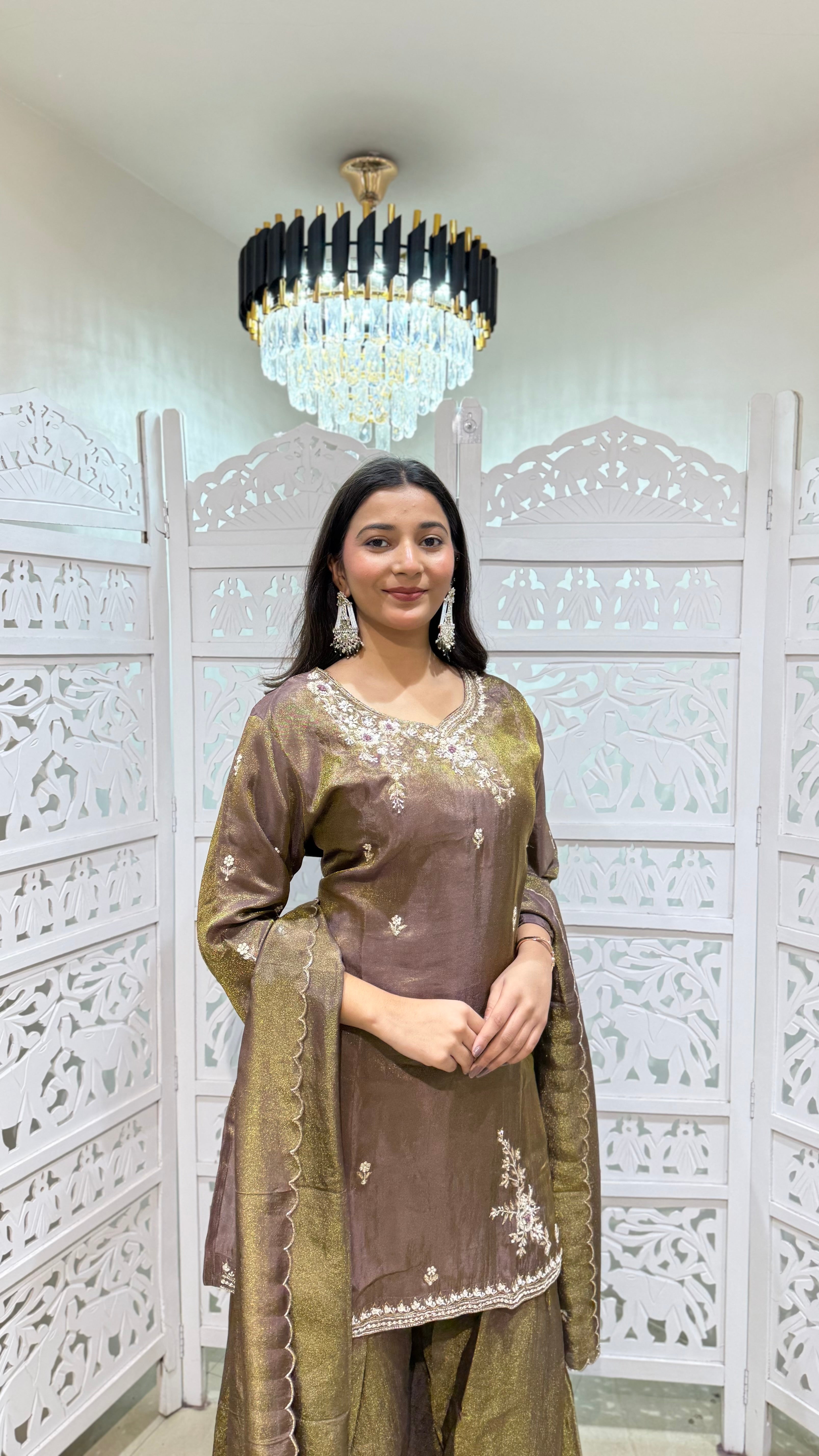 Kurti plazo with duppata