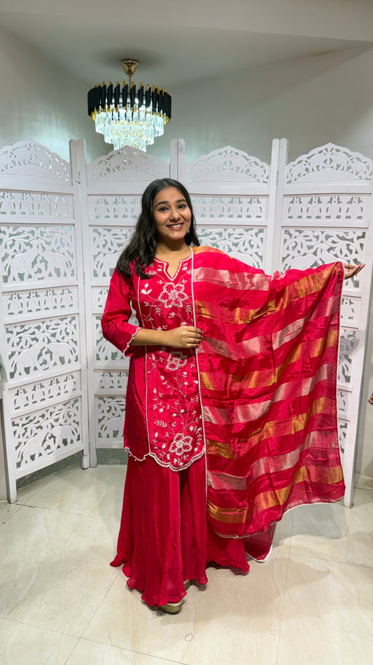 kurti plazo duppata