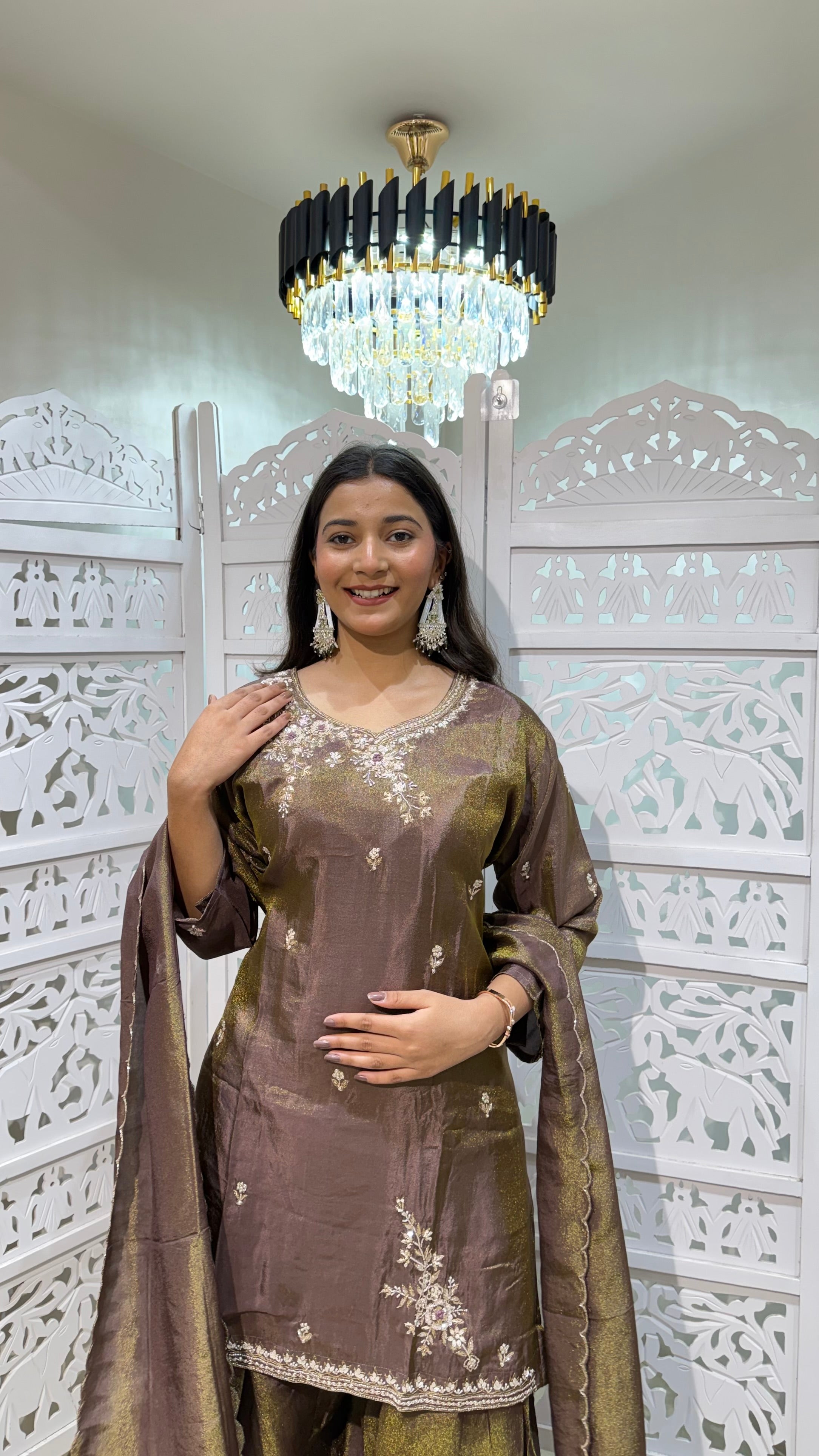 Kurti plazo with duppata