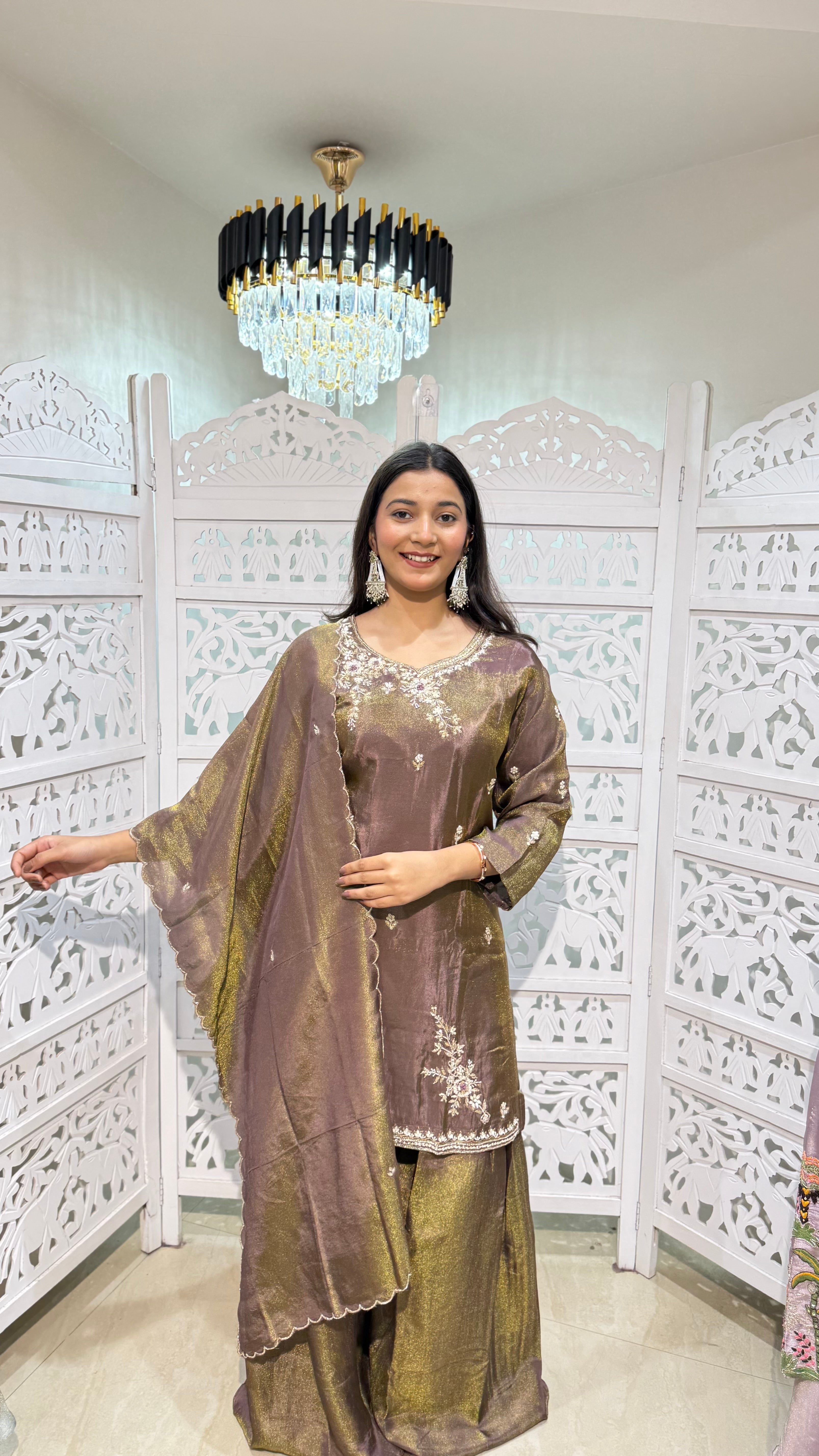 Kurti plazo with duppata