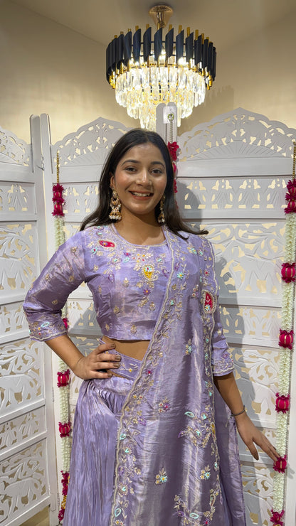 Drape lehenga