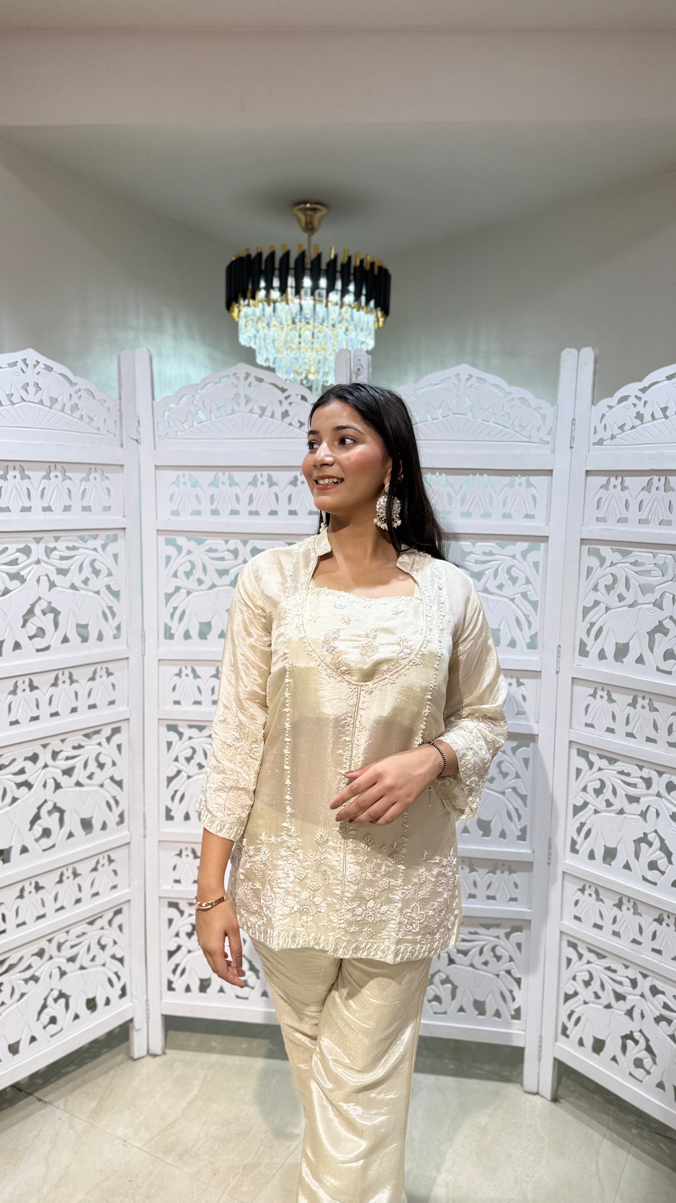 Three piece indowestern