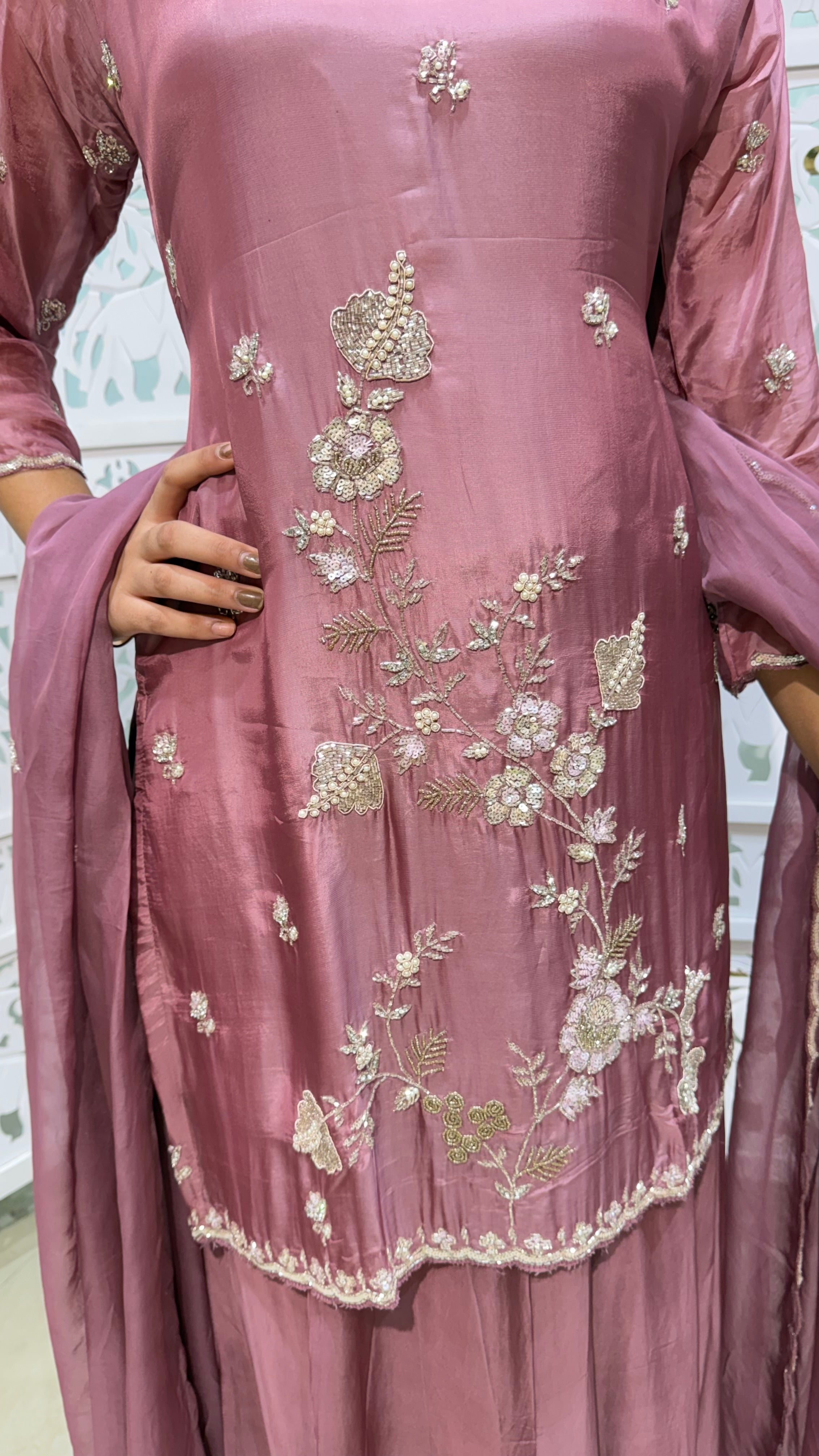 Kurti skirt with duppata