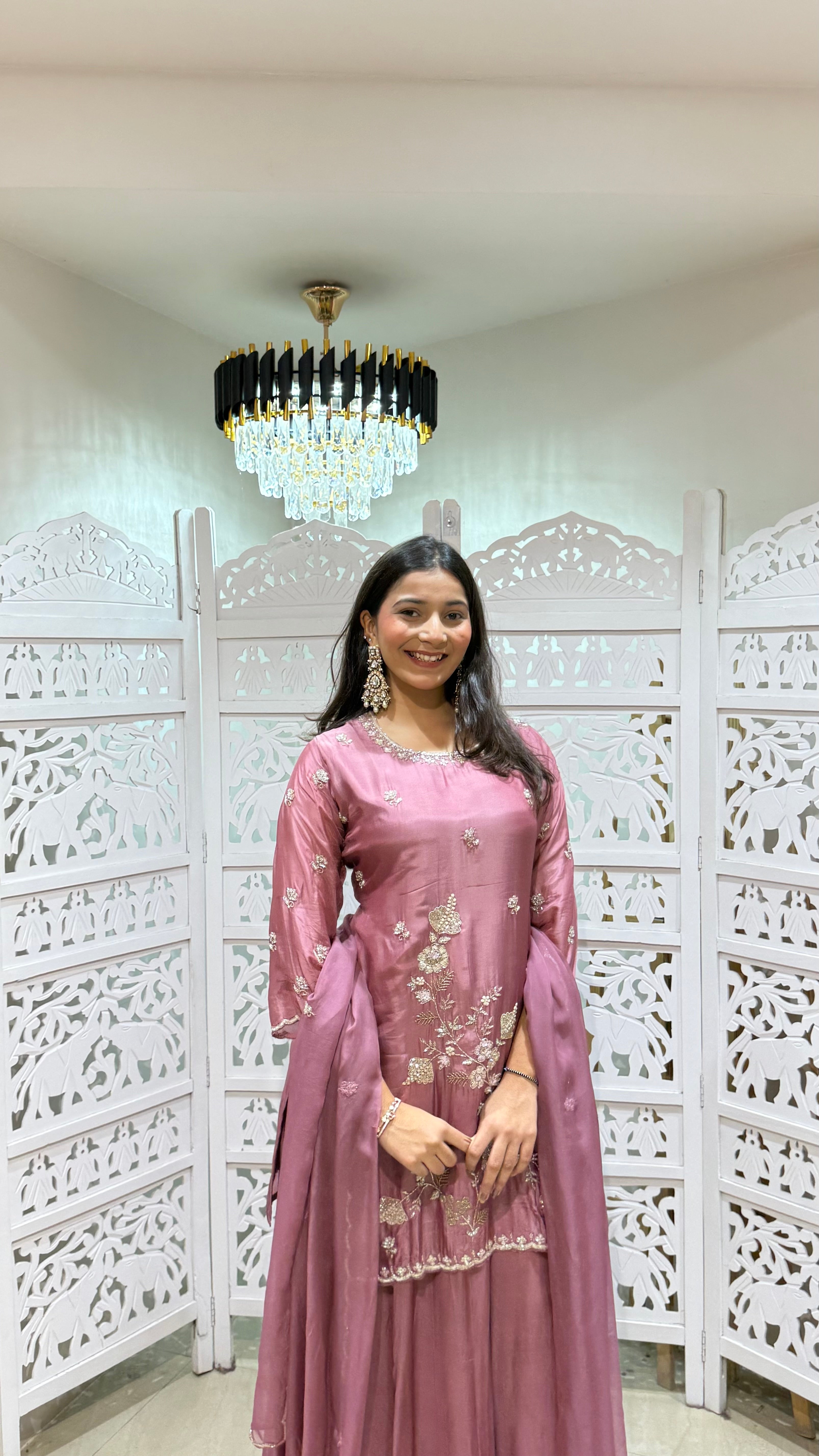 Kurti skirt with duppata