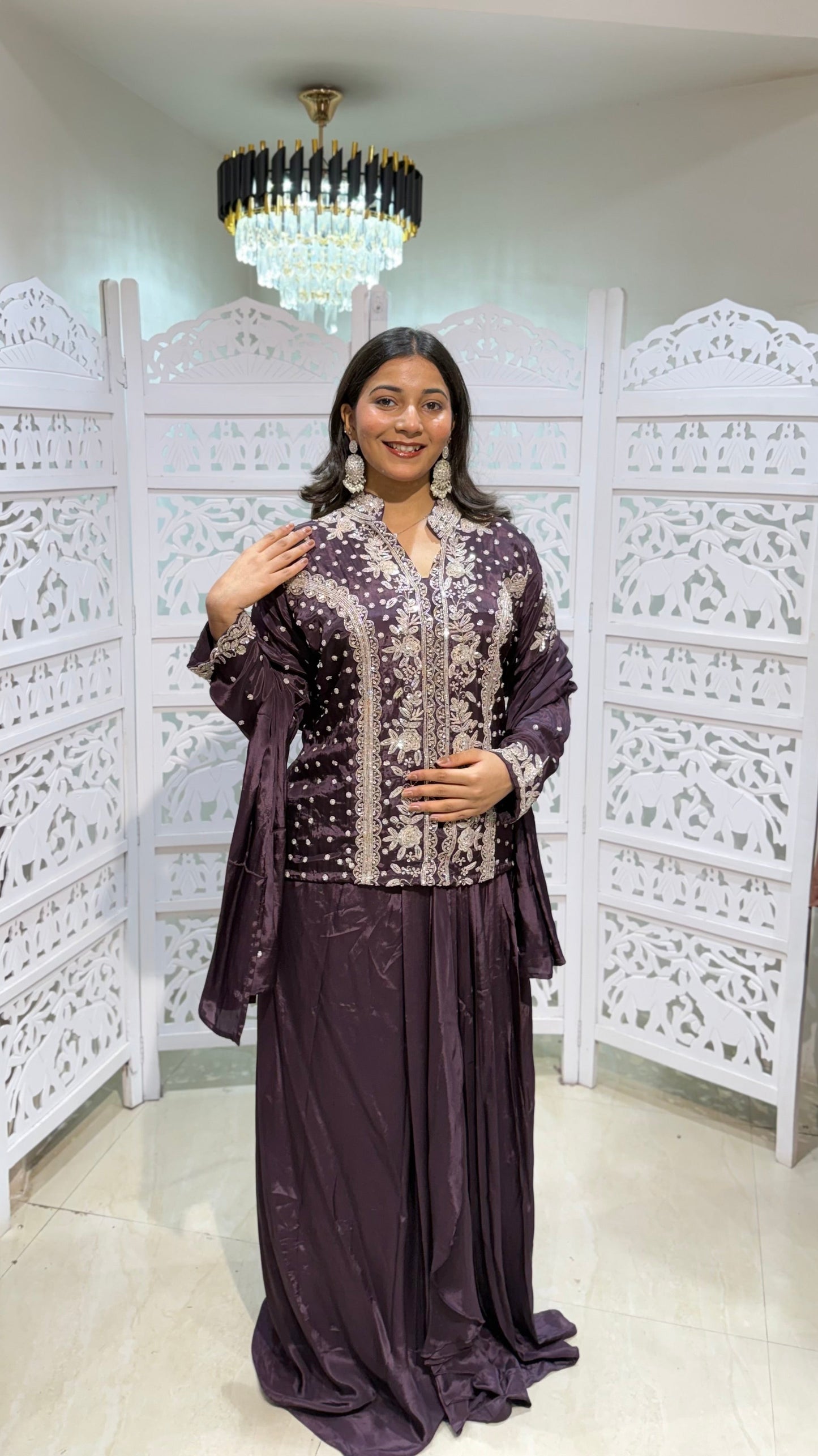 Three piece indowestern