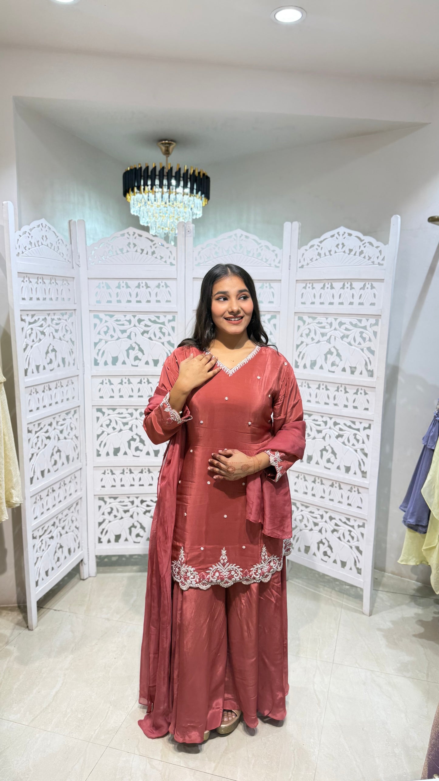 Three piece indowestern