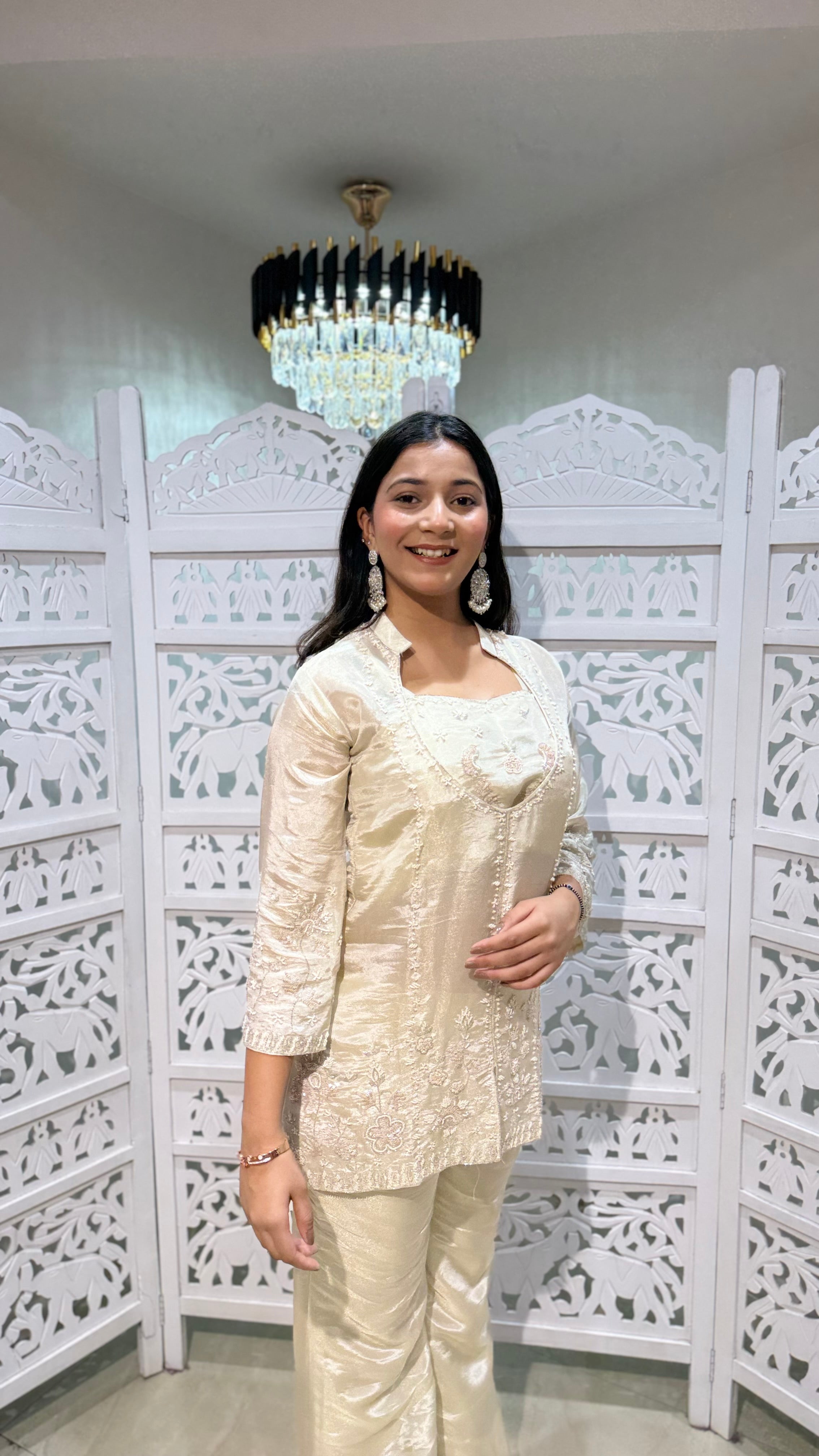 Three piece indowestern