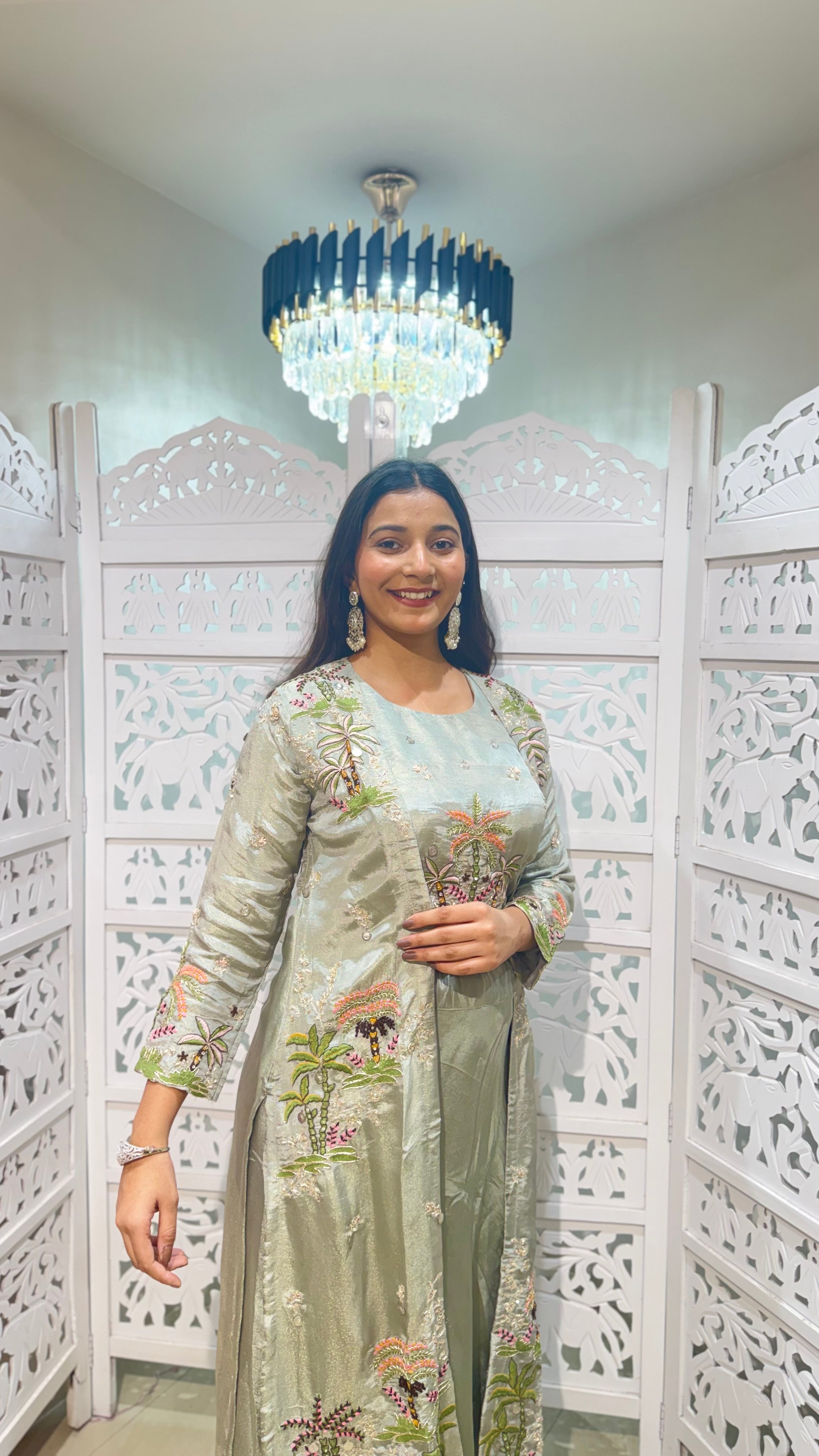 Three piece indowestern