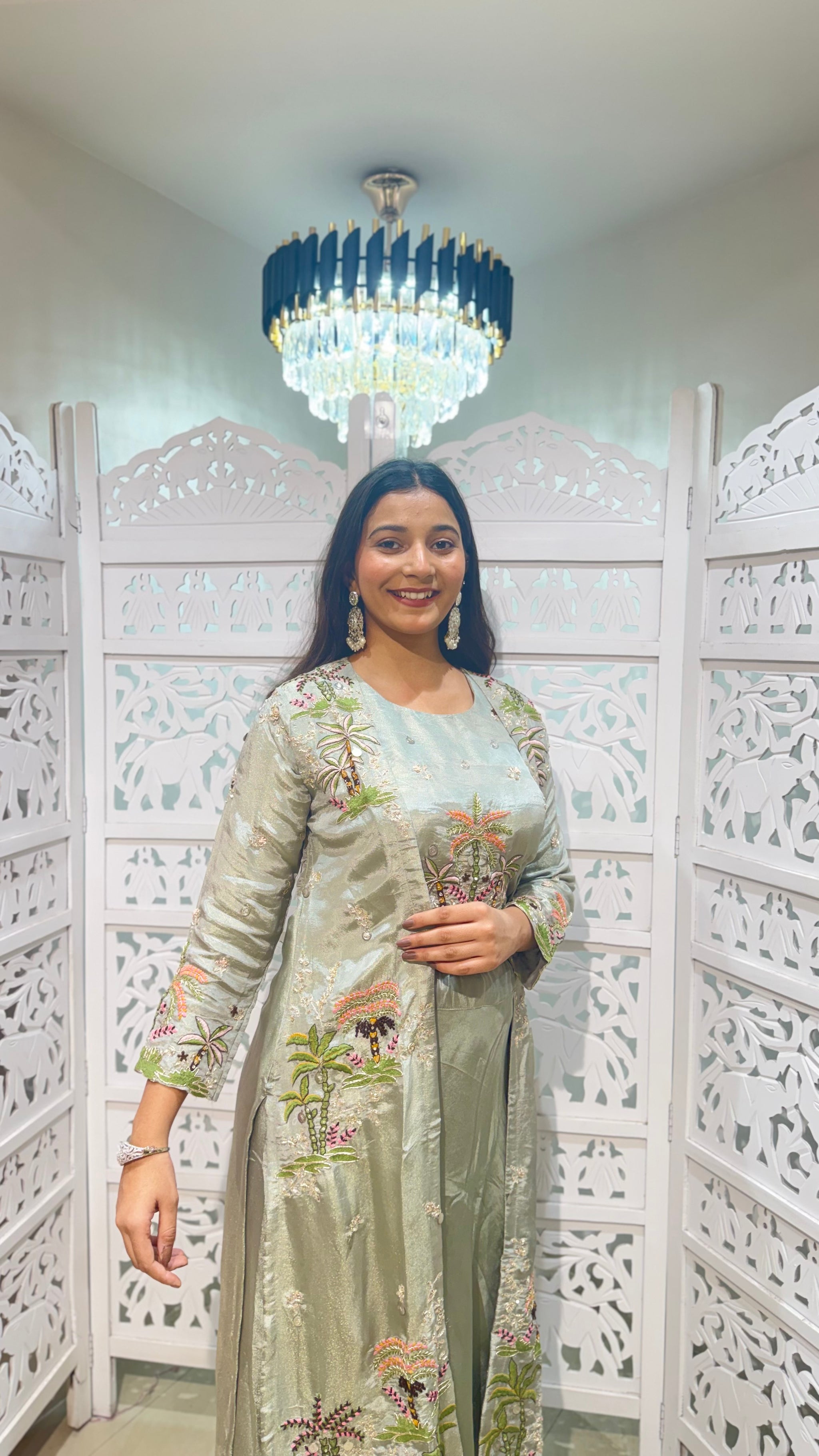 Three piece indowestern