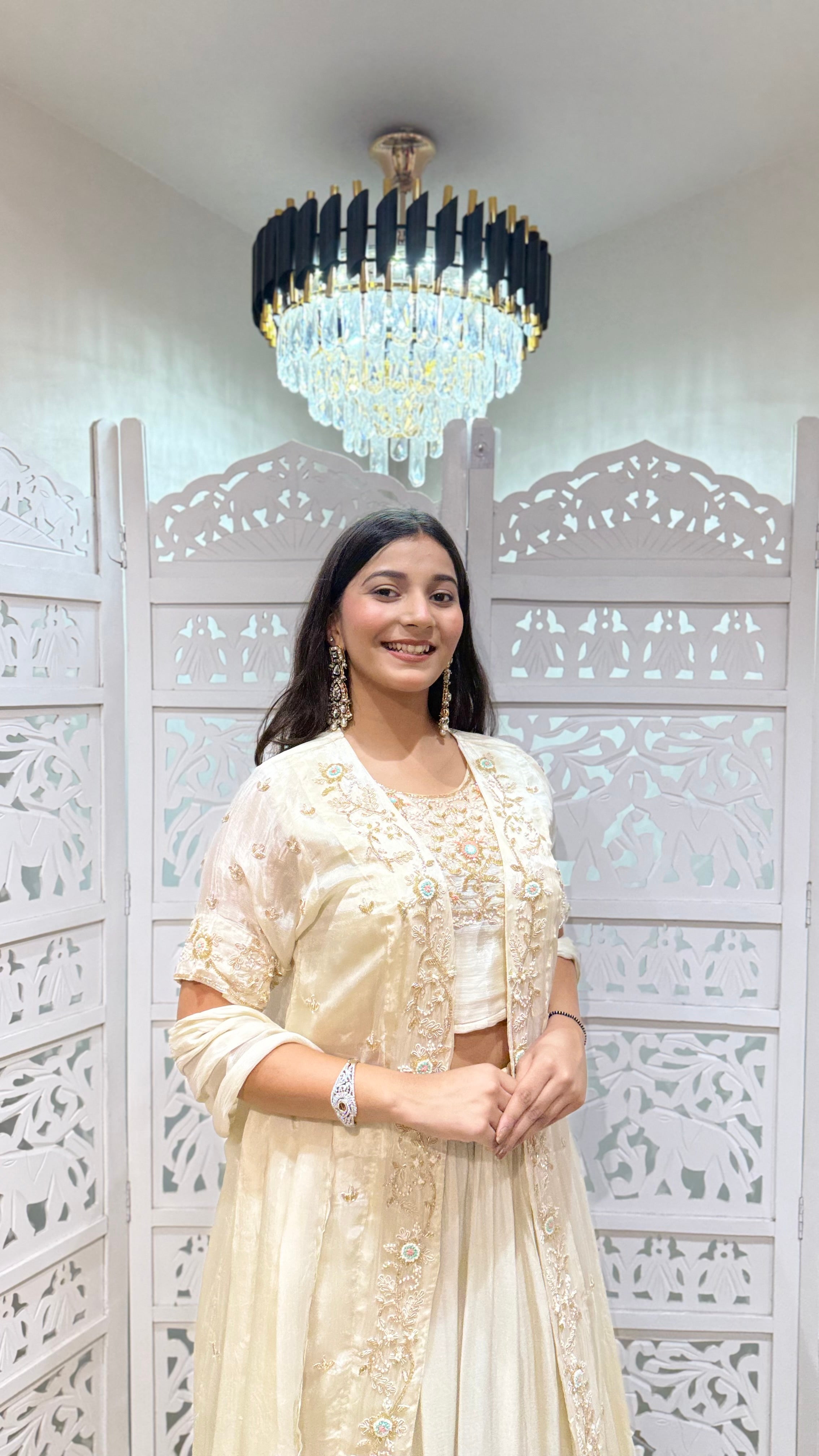 Crop top jacket with shrug