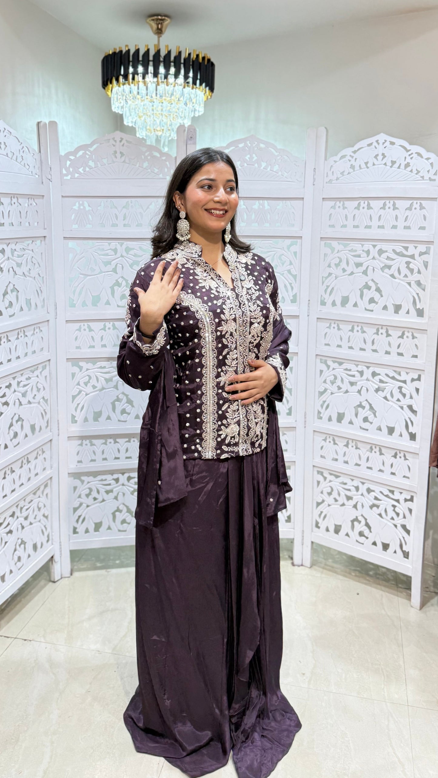 Three piece indowestern