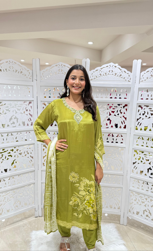 Kurti pant with dupatta
