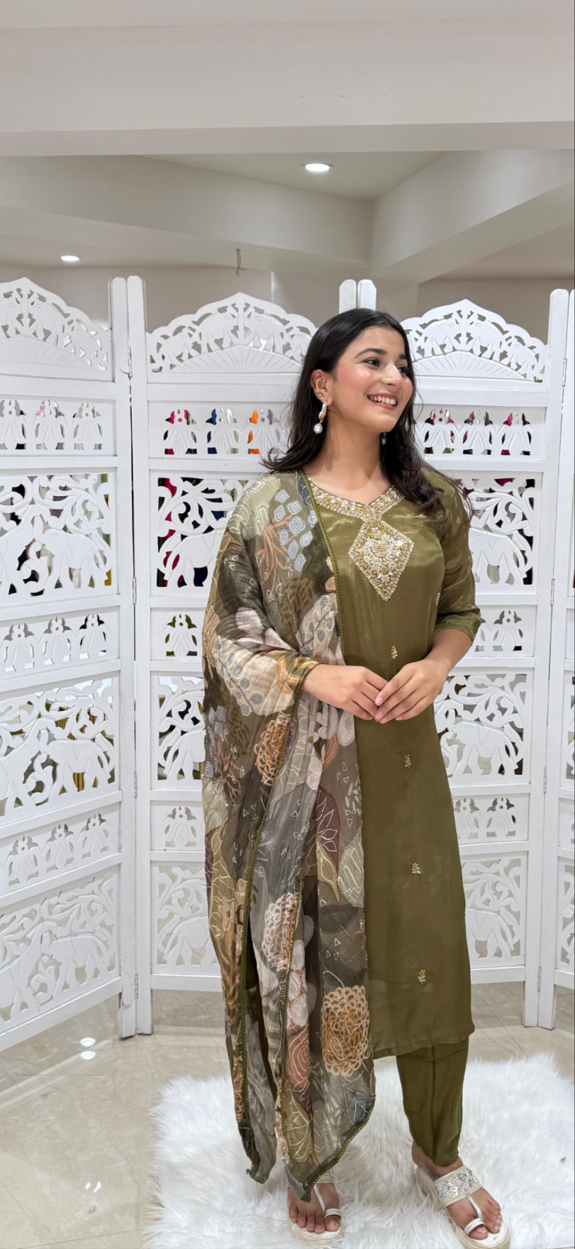 Kurti pant with dupatta