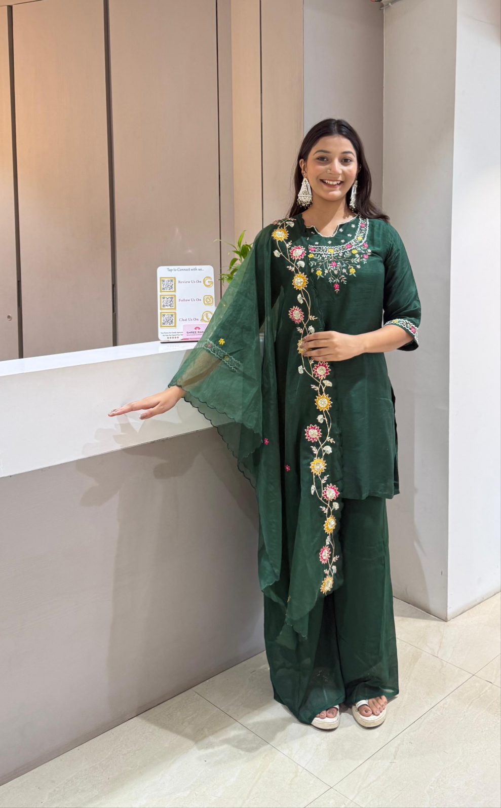 Kurti plazo with Duppata
