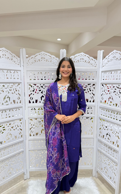 Kurti plazo with dupatta