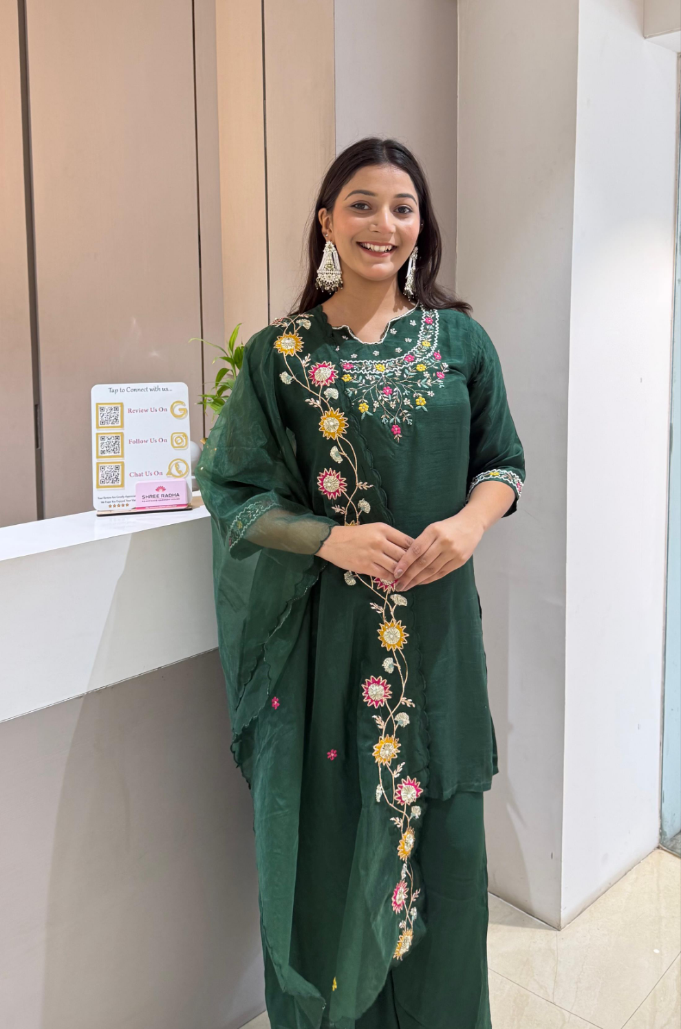 Kurti plazo with Duppata