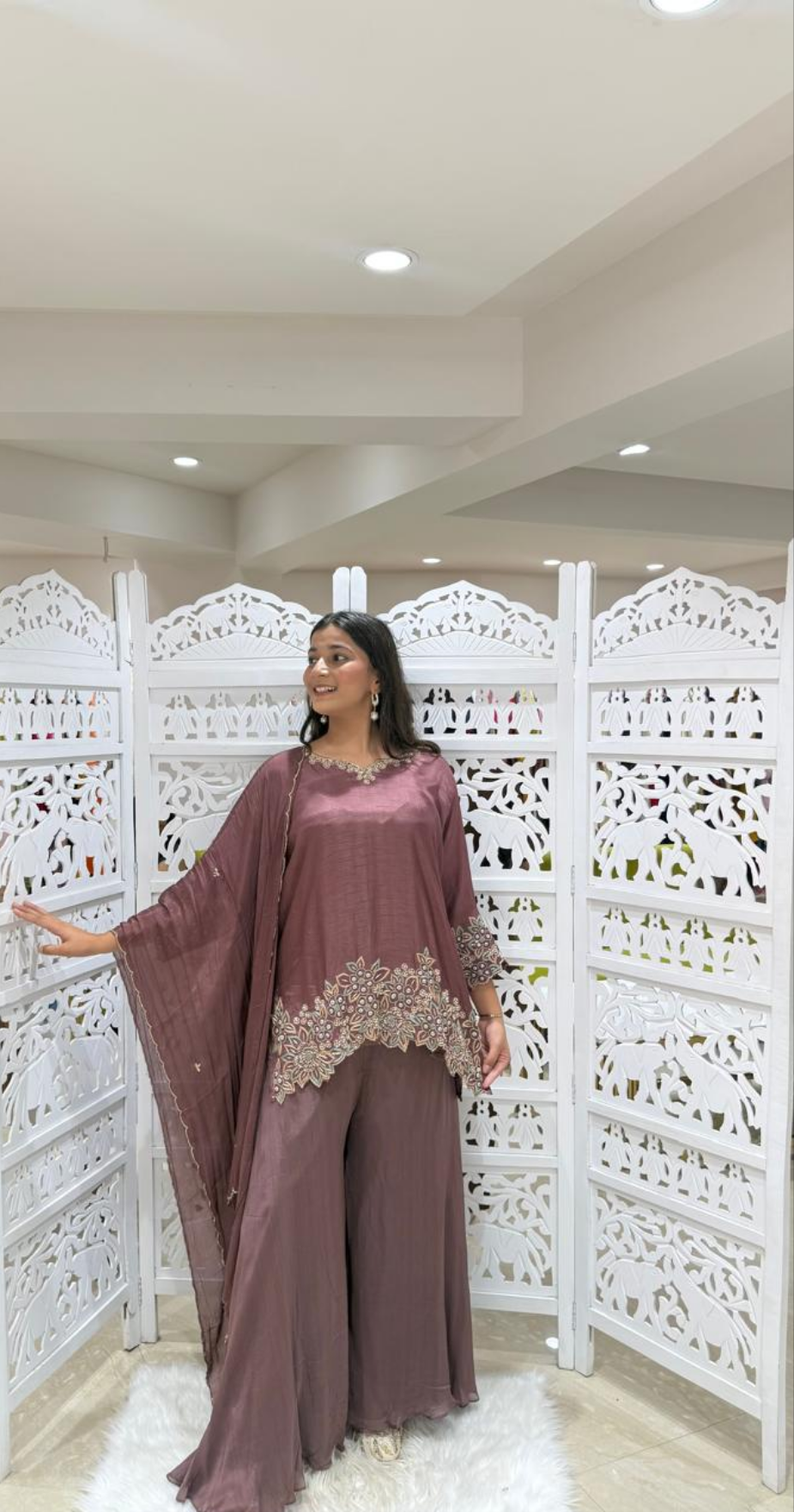 Kurti plazo with Duppata