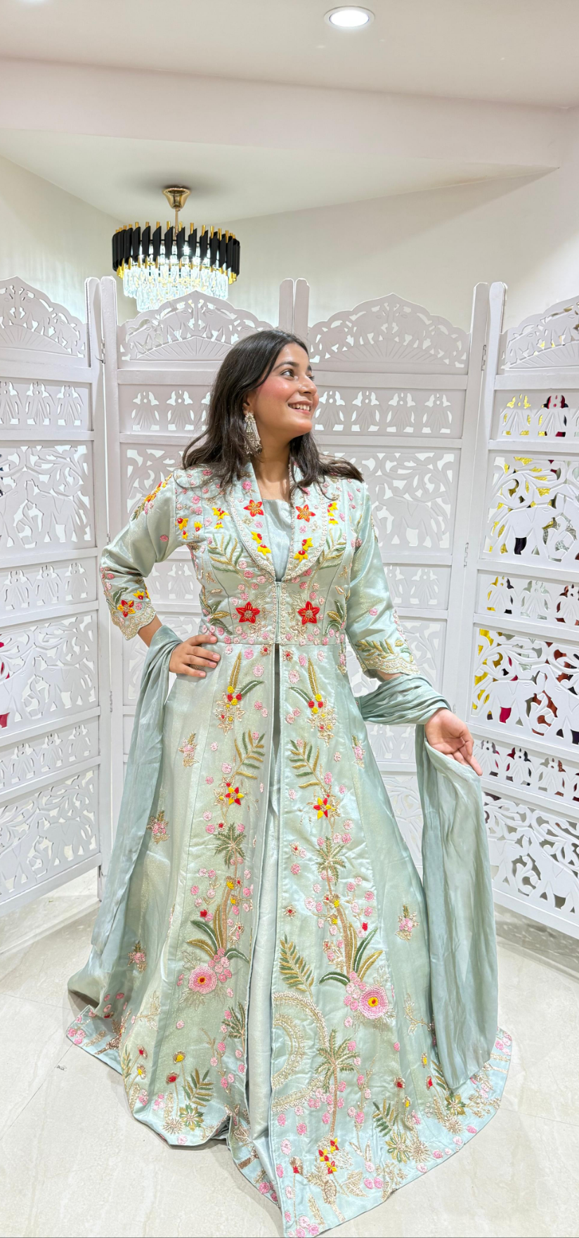 Lehenga Sequence jardoshi katthdana