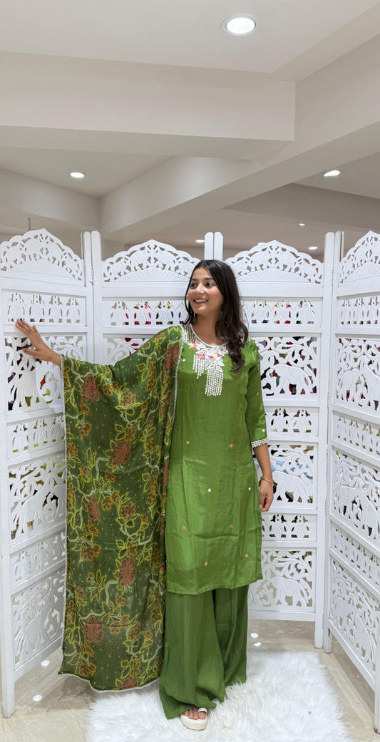Kurti plazo with Duppata
