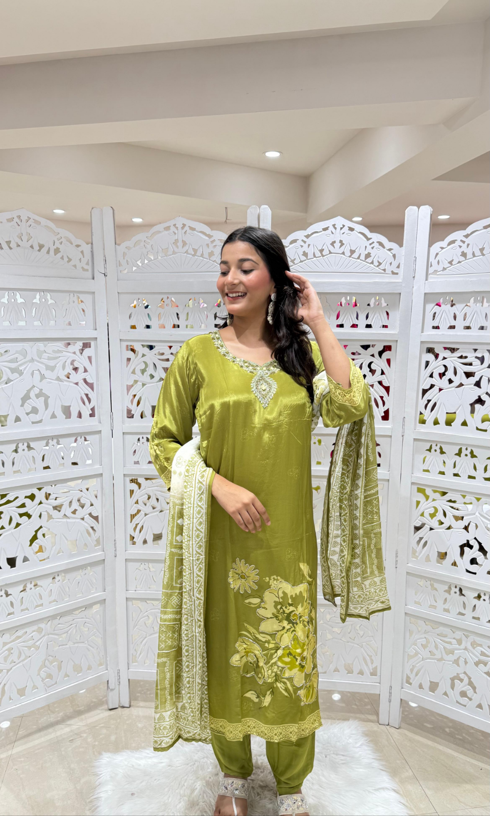 Kurti pant with dupatta