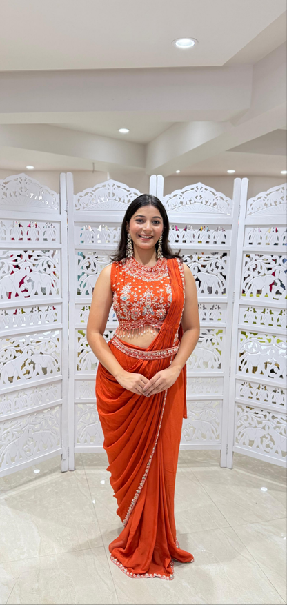 Drape Style indowestern