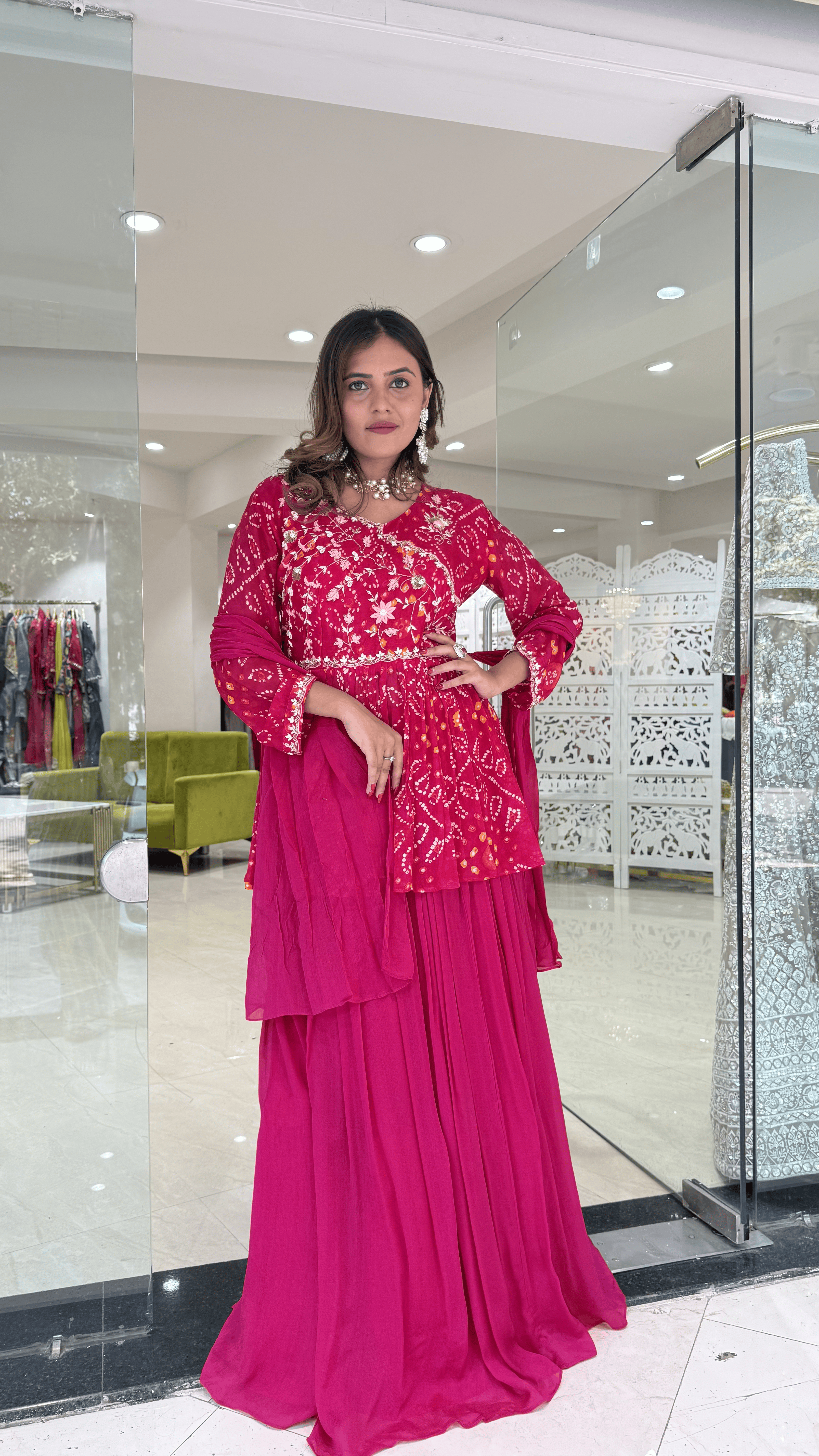 Chinnon Raani Pink Paplon Skirt