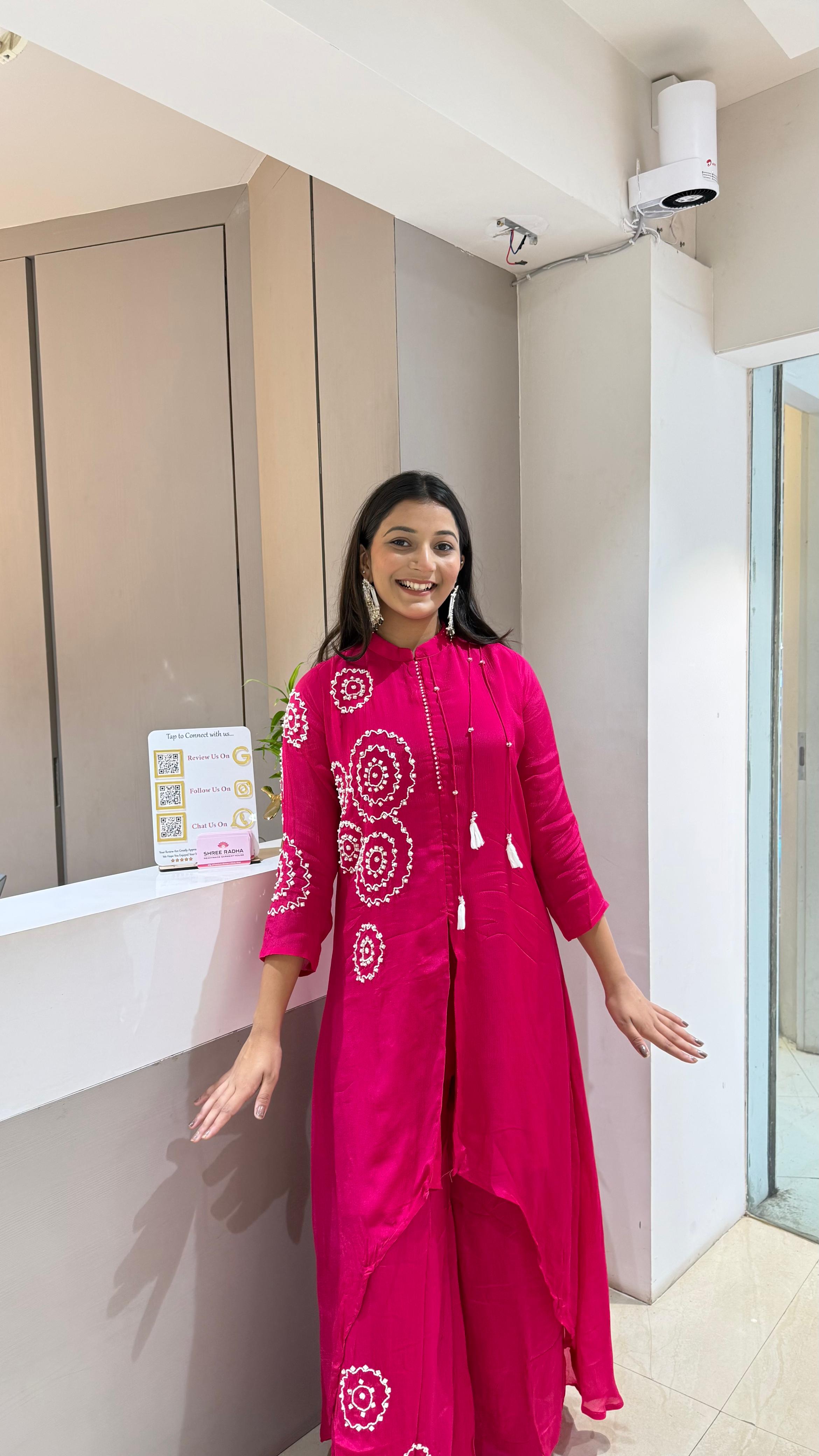 Kurti plazo with dupatta