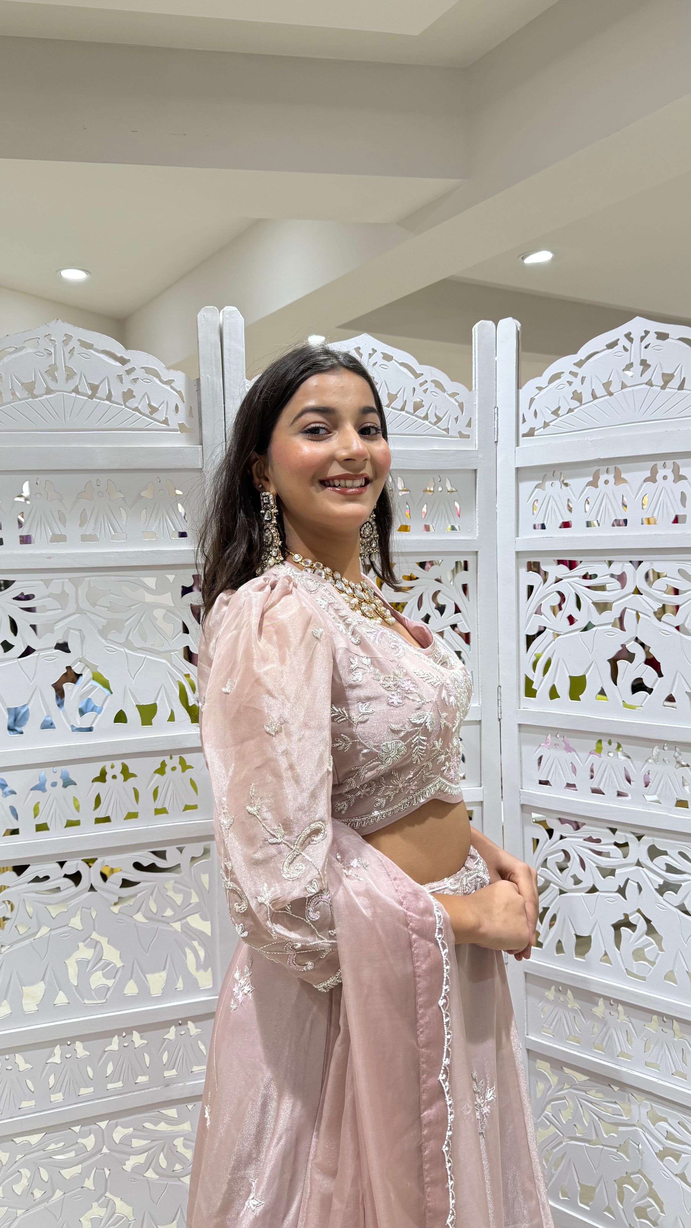Lehenga Sequence Kathdaana jardoshi motiwork