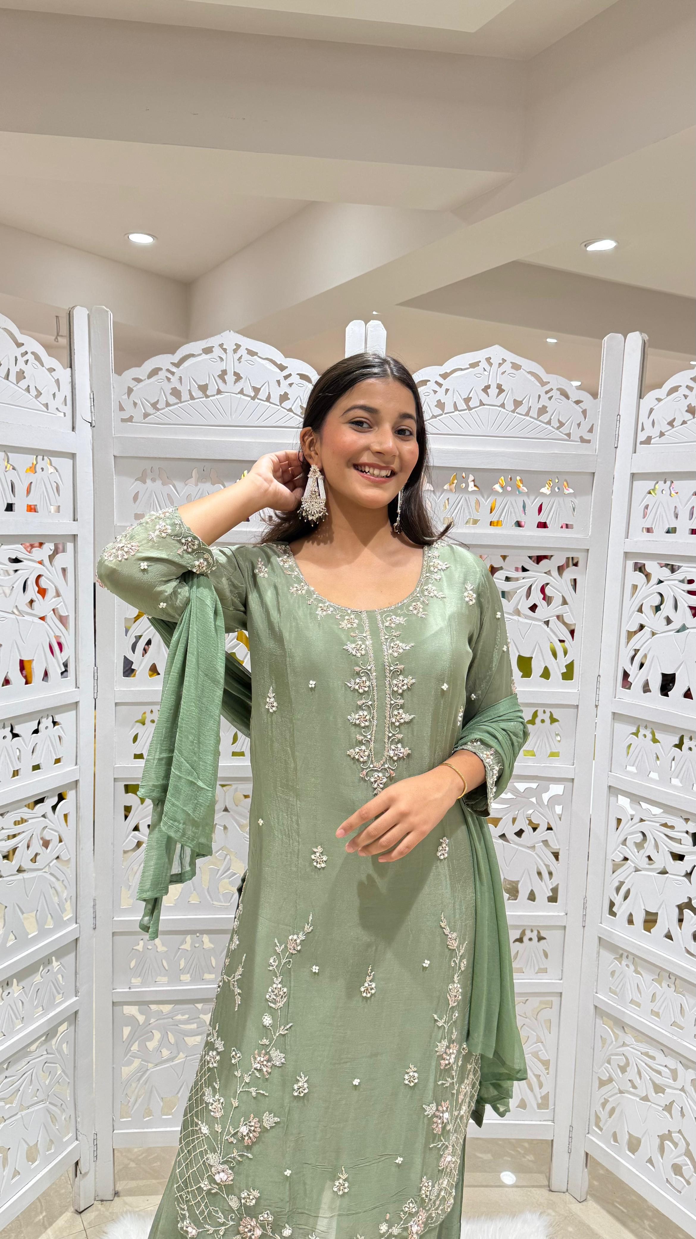 Kurti plazo with Duppata