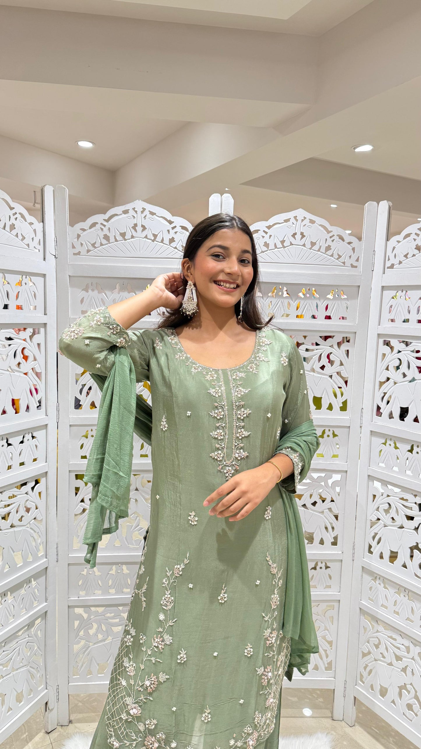 Kurti plazo with Duppata