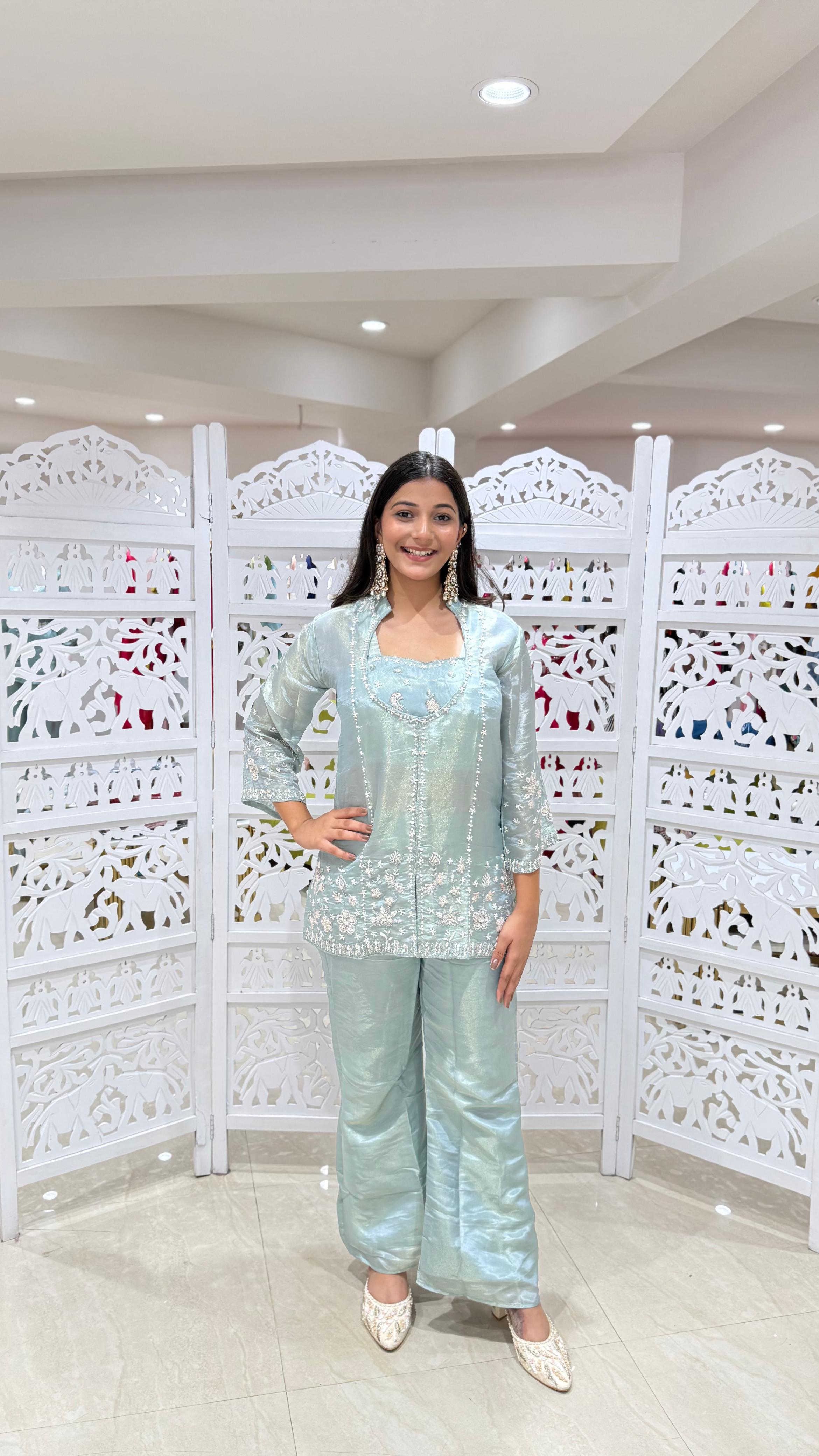 Three piece indowestern