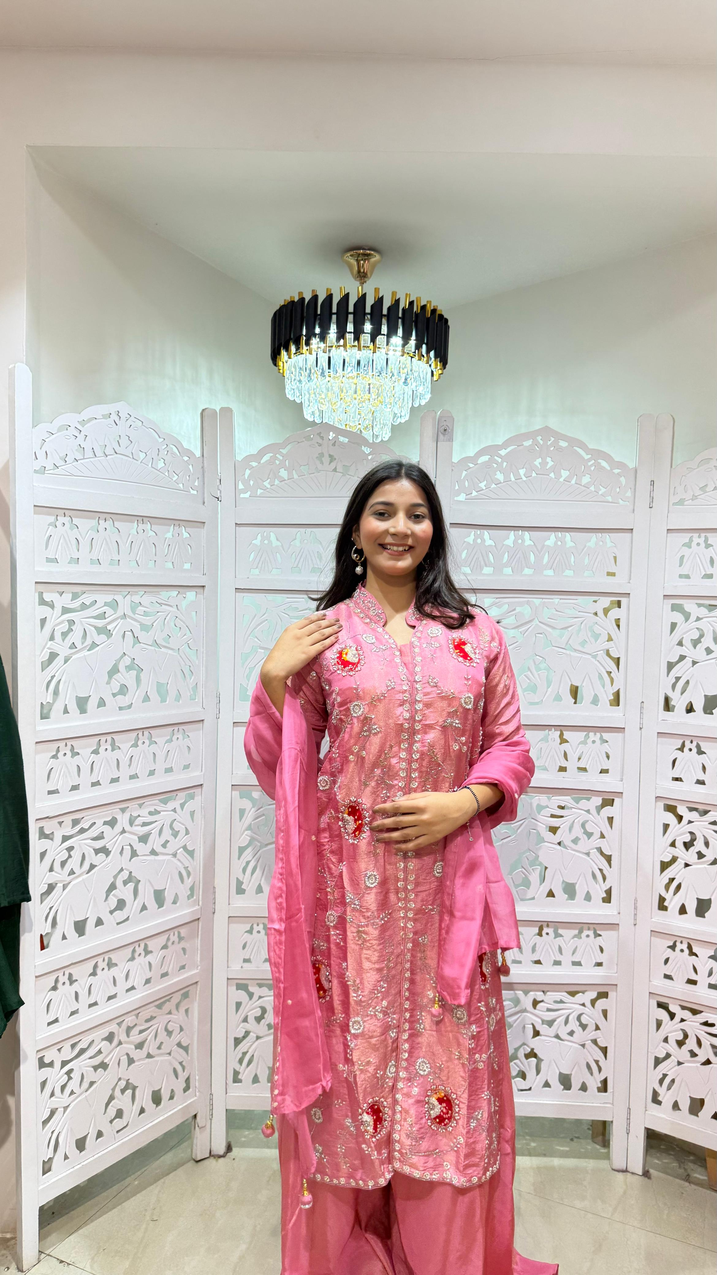Kurti plazo with dupatta