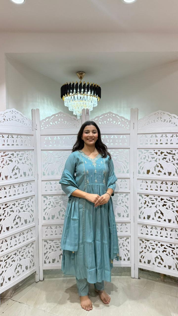 Kurti pant with dupatta