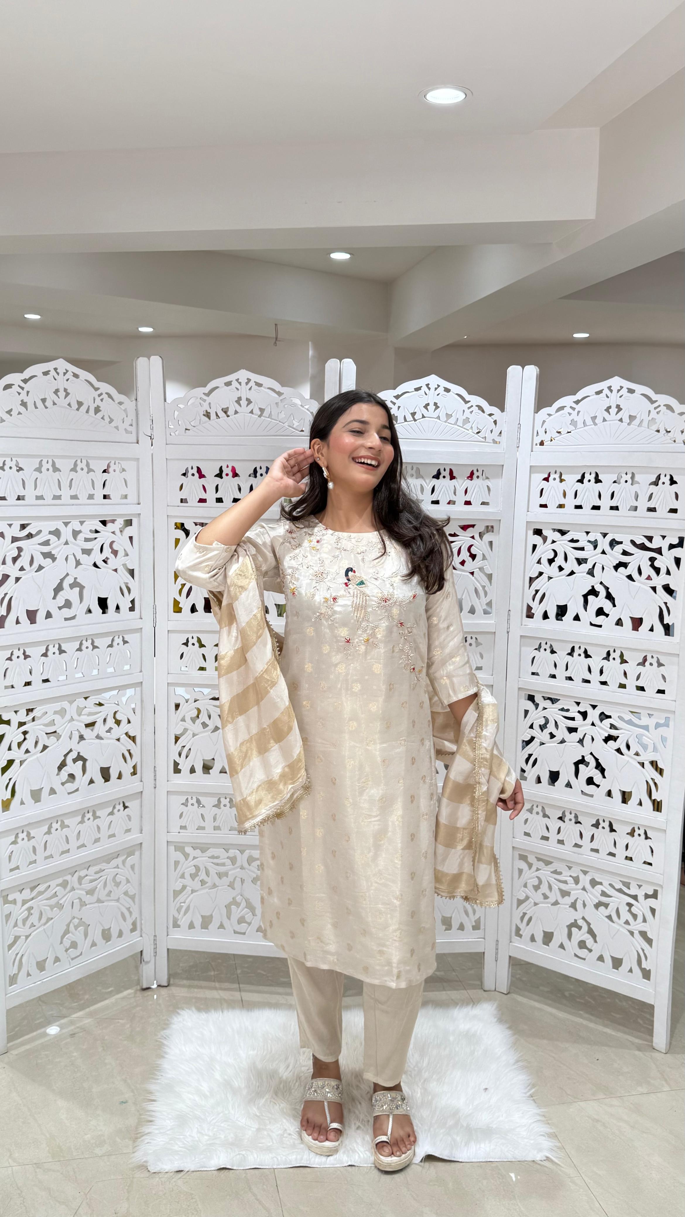 Kurti pant with dupatta
