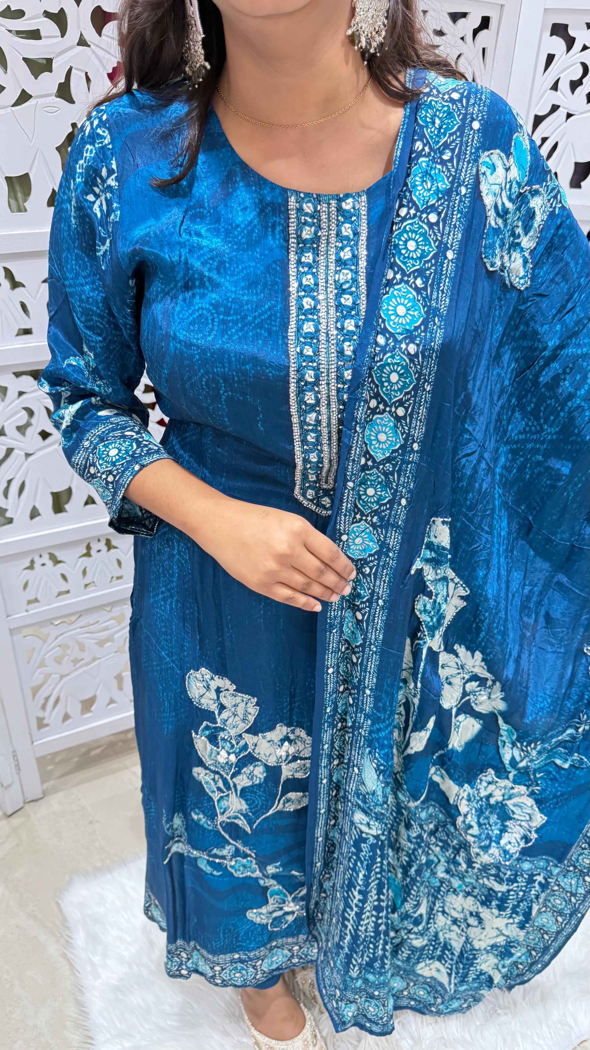 Kurti pant with dupatta