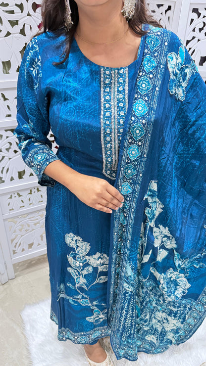 Kurti pant with dupatta