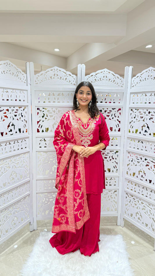 Kurti plazo with dupatta