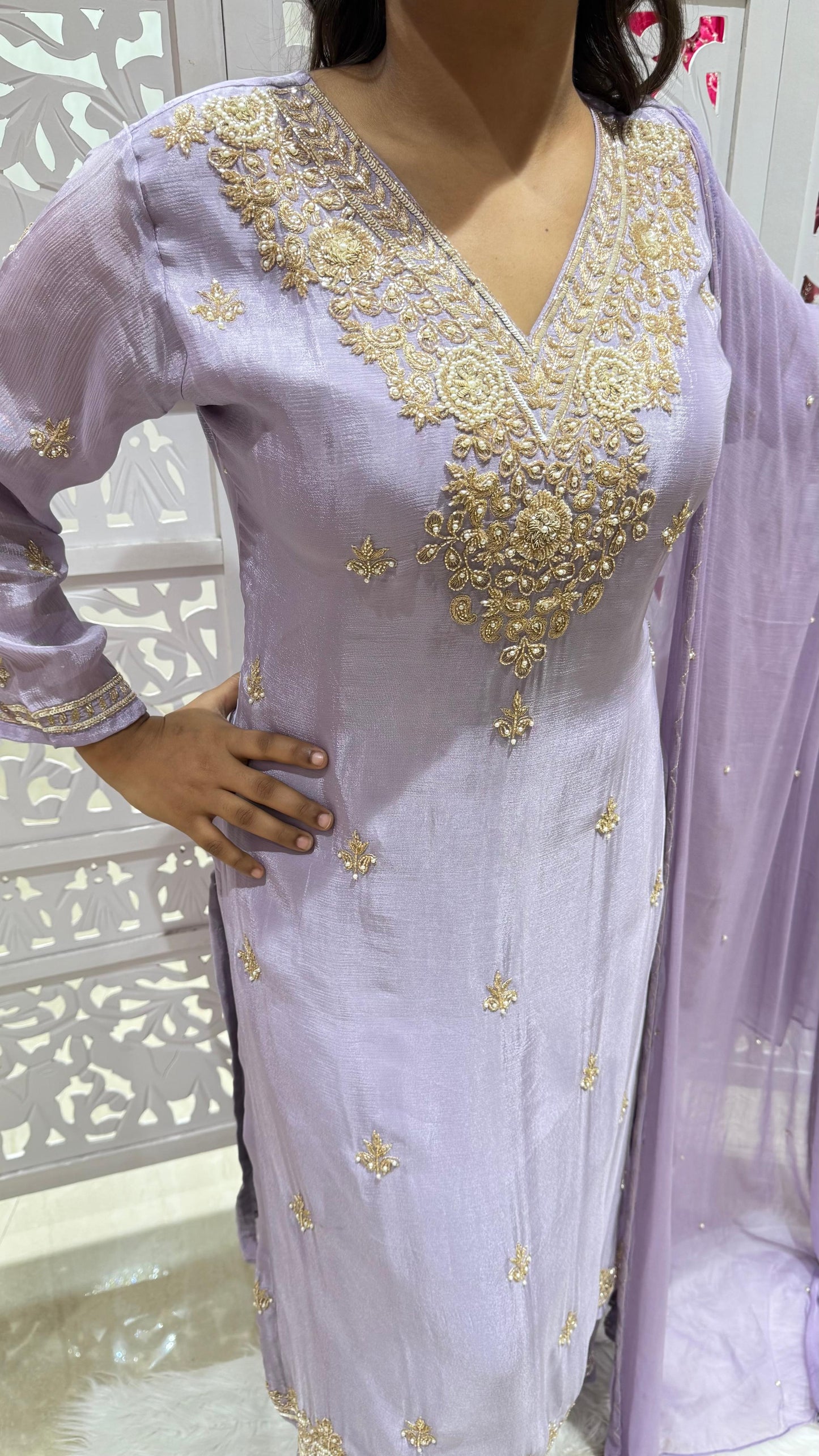 Kurti plazo with dupatta