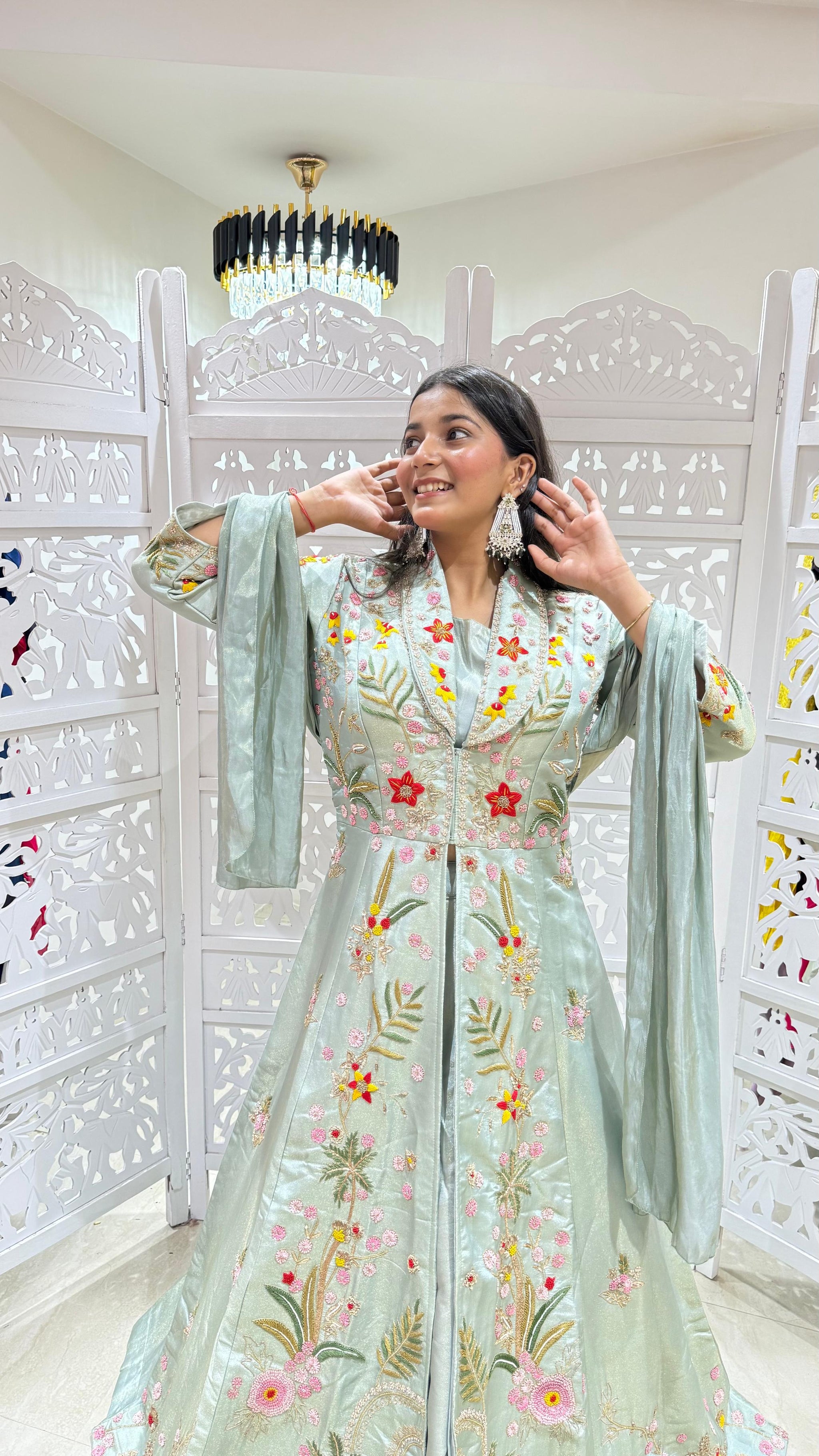Lehenga Sequence jardoshi katthdana