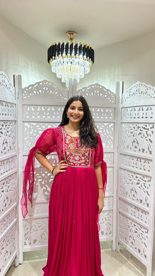 Gown Threadwork Jardoshi