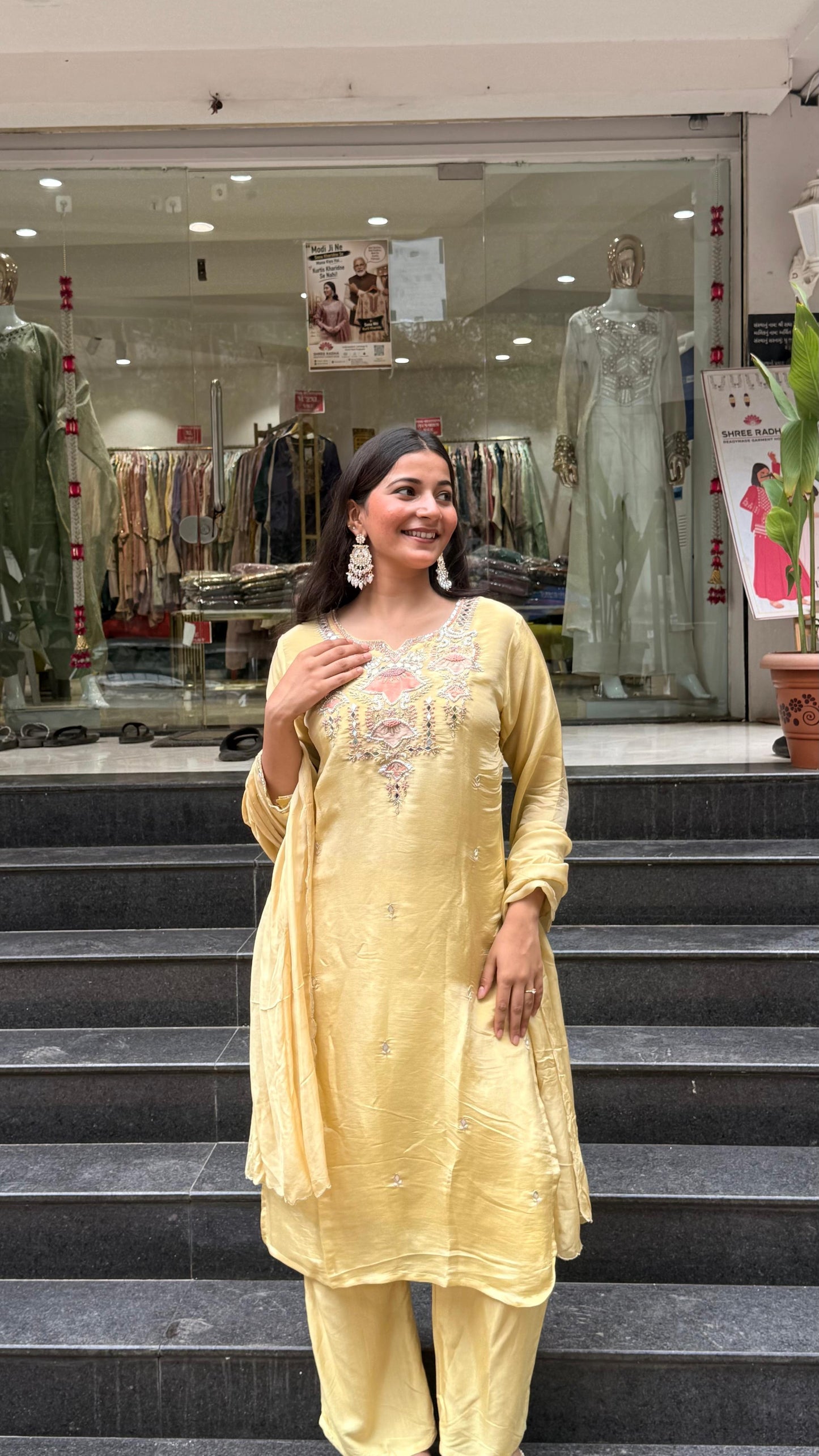 Three piece kurti set