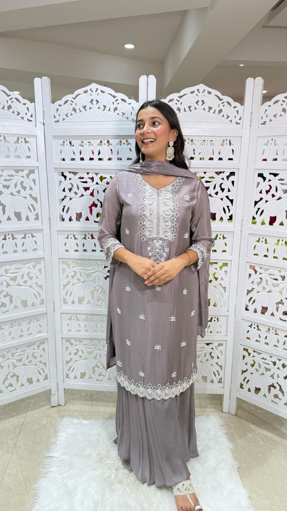 Kurti plazo with dupatta